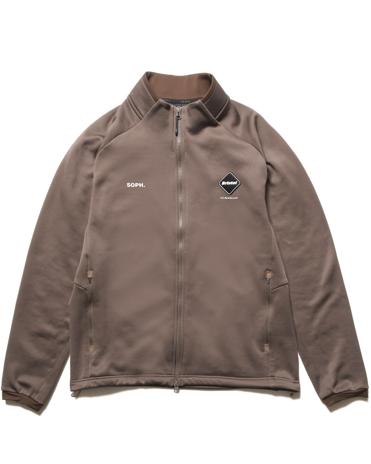 SOPH. | STRETCH FLEECE STAND COLLAR BLOUSON(M MOCHA):