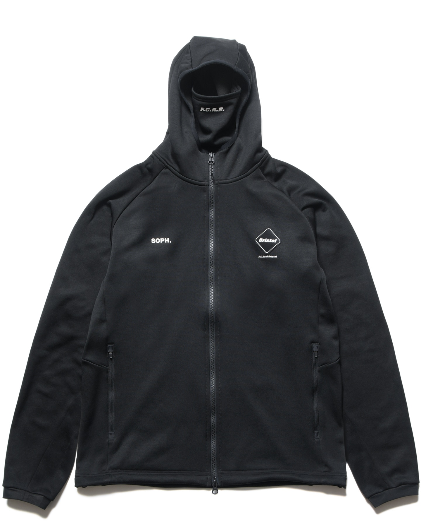 SOPH. | STRETCH FLEECE GAITER HOODIE(XXL BLACK):