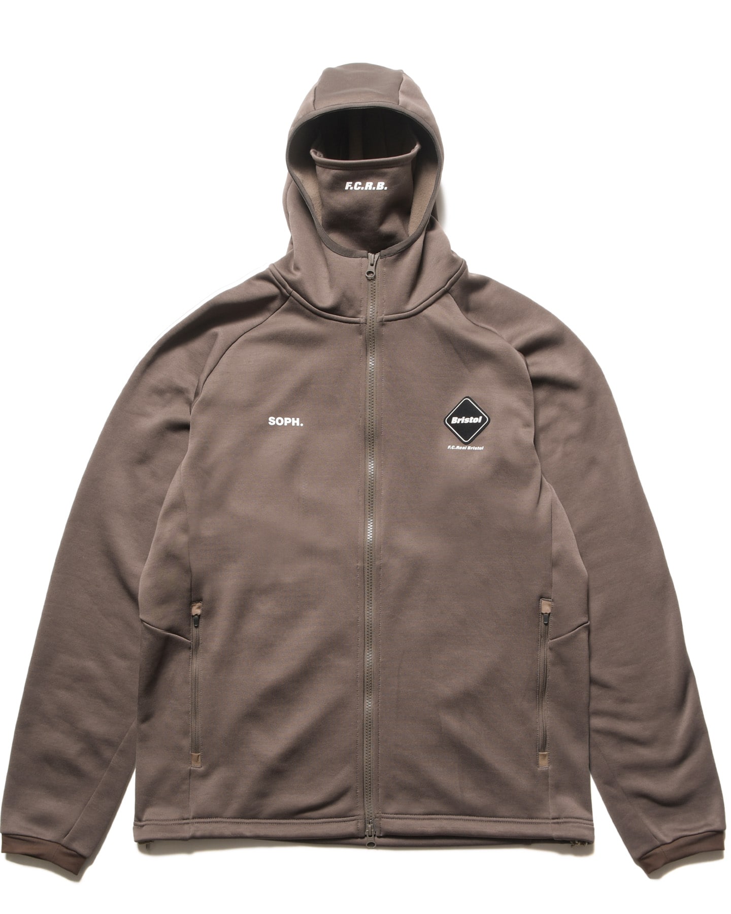 SOPH. | STRETCH FLEECE GAITER HOODIE(XXL MOCHA):
