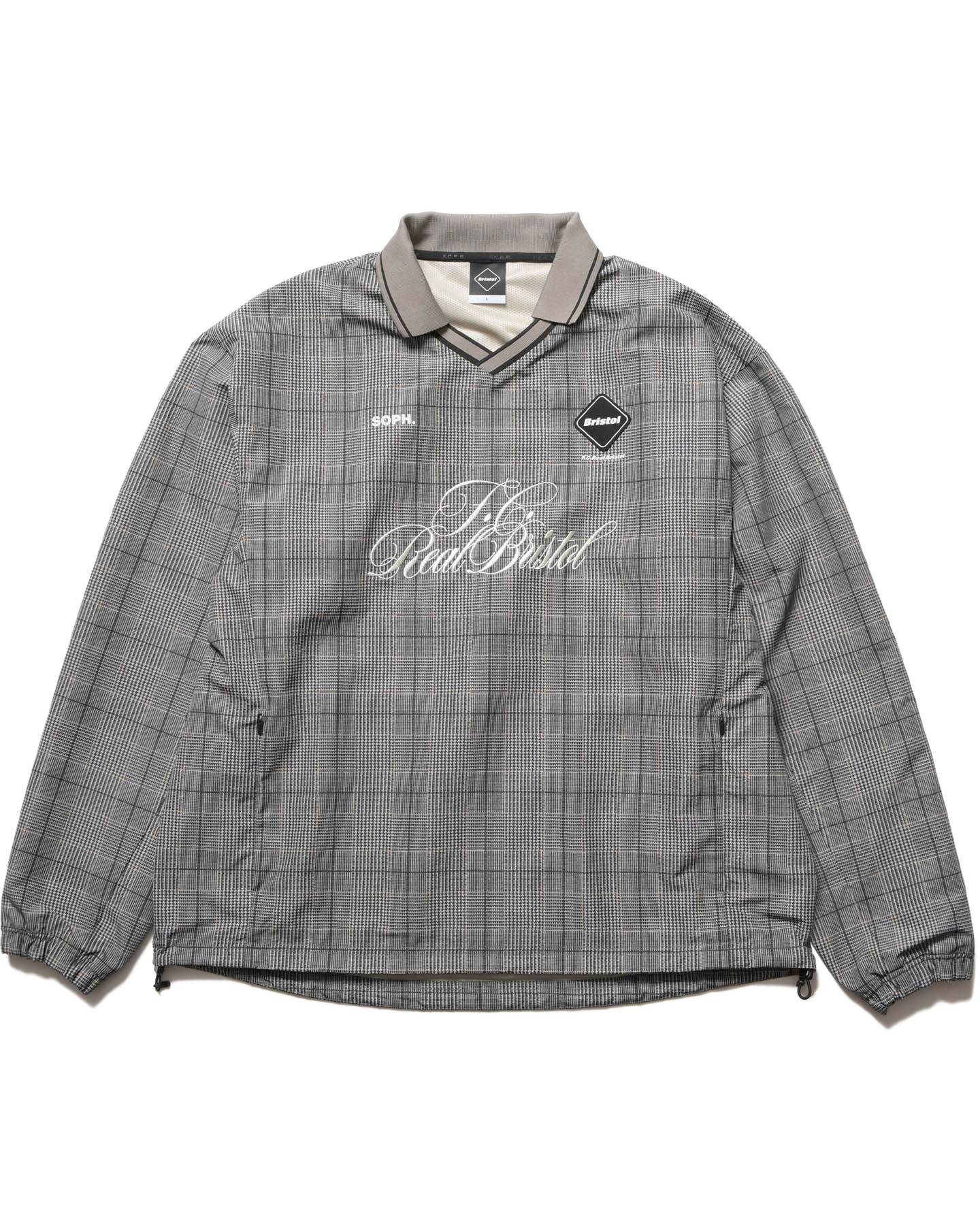 SOPH. | PLAID PRACTICE POLO COLLAR PISTE(M GRAY):