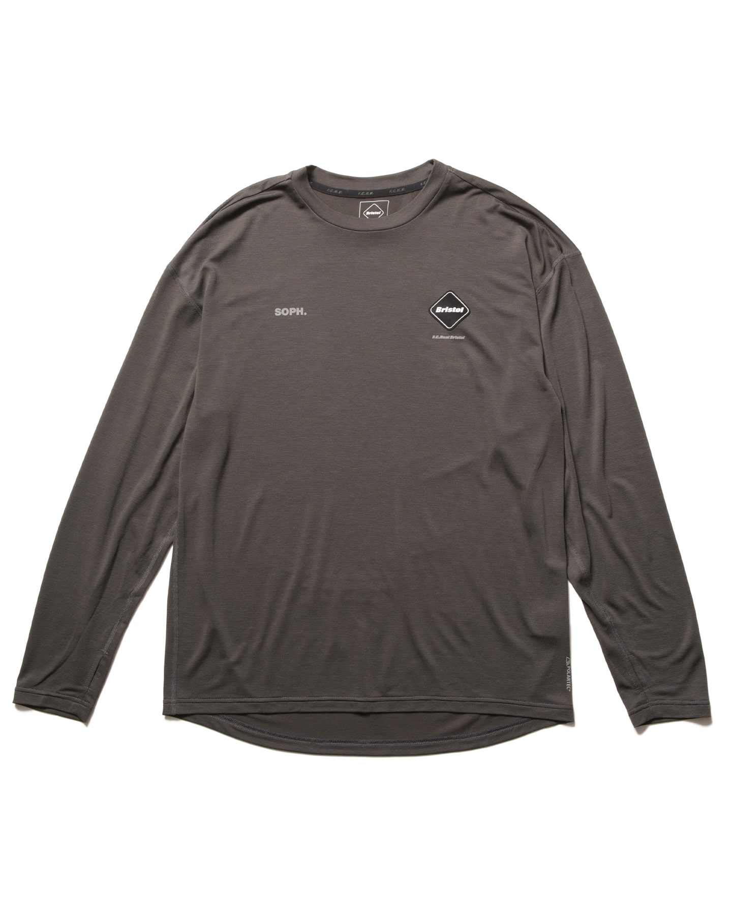SOPH. | POLARTEC L/S WORKOUT TOP(L CHARCOAL GRAY):
