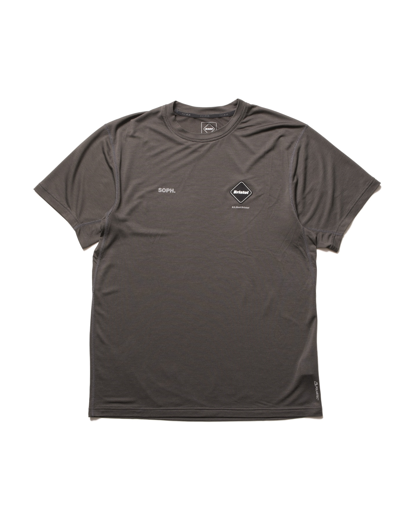 SOPH. | POLARTEC S/S WORKOUT TOP(M CHARCOAL GRAY):
