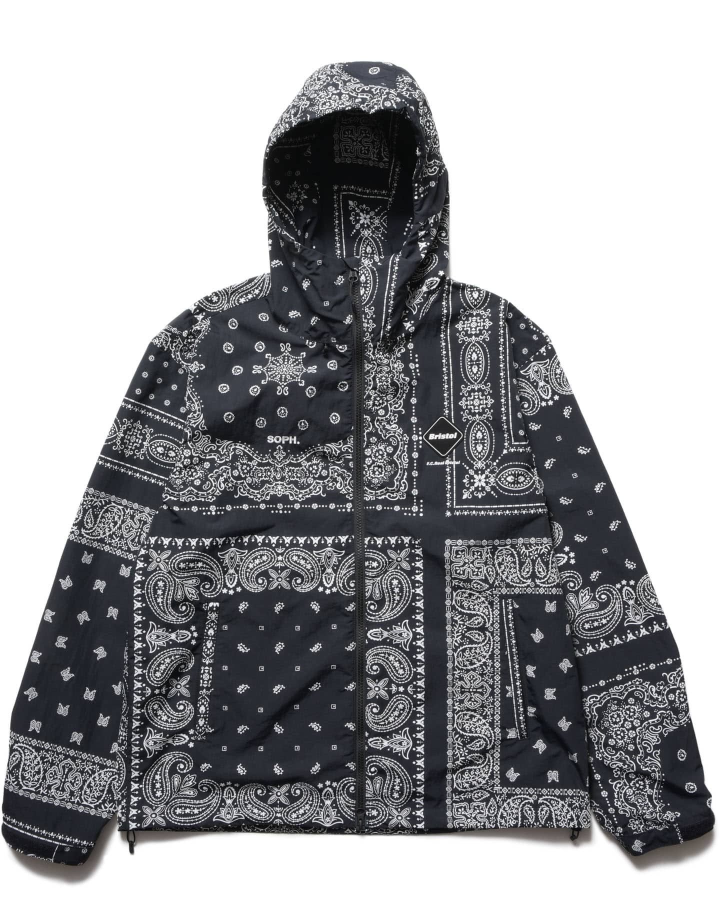 SOPH. | BANDANA NYLON HOODED BLOUSON(M BLACK):