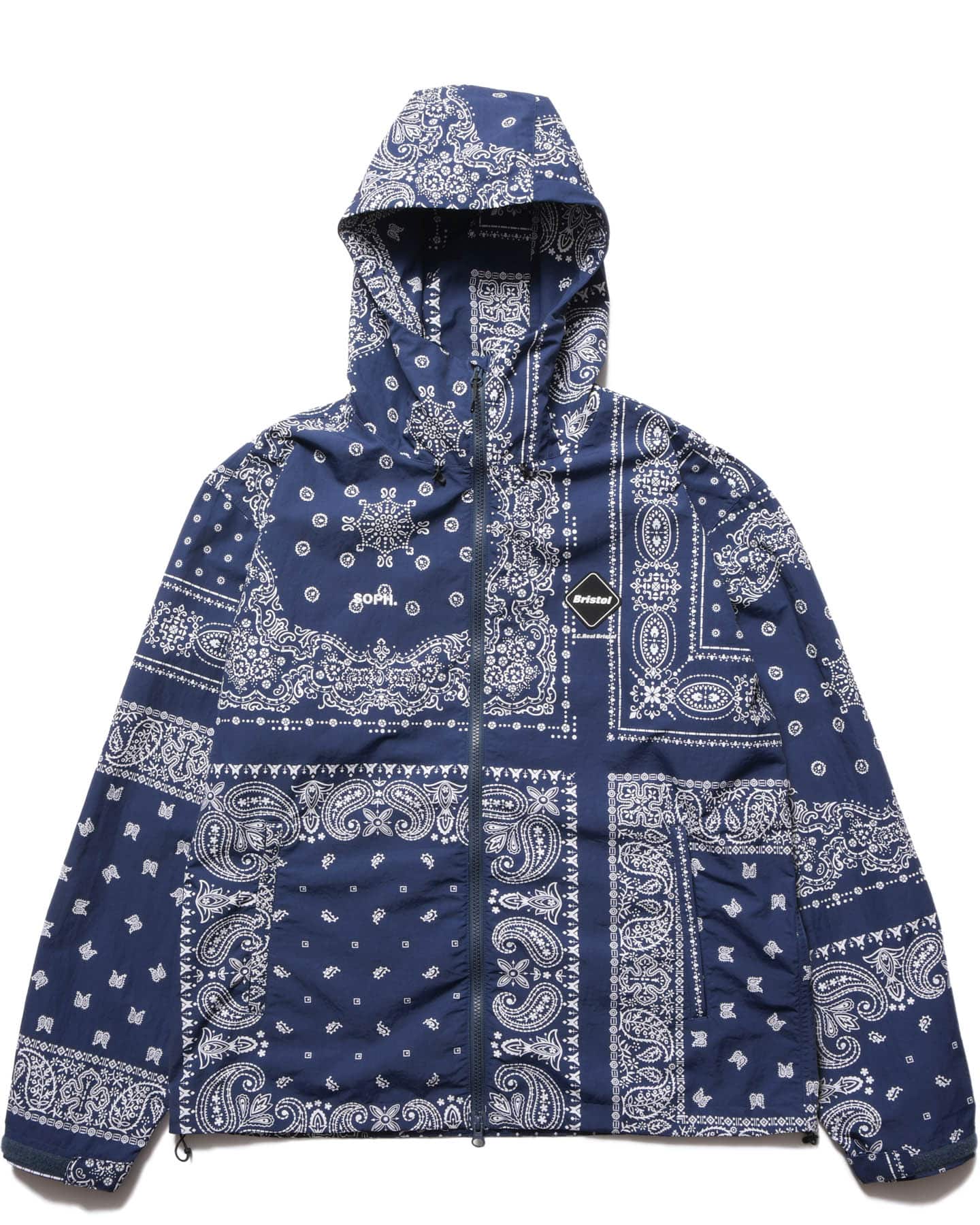 定価約2万円・新品【F.C.R.B./SOPH.】バンダナ柄 半袖ポロシャツ ストレッチ SUNSCREEN バンダナ総柄半袖ポロシャツ(半袖シャツ