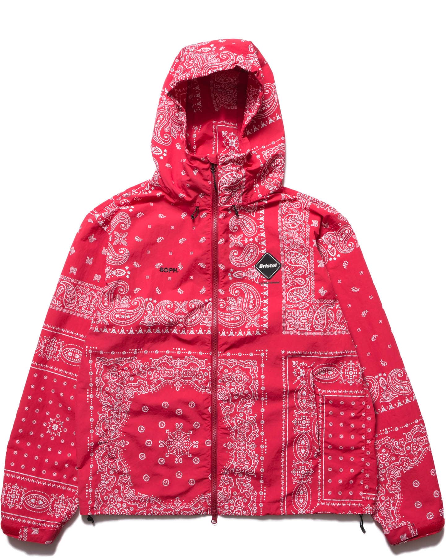 SOPH. | BANDANA NYLON HOODED BLOUSON(M RED):
