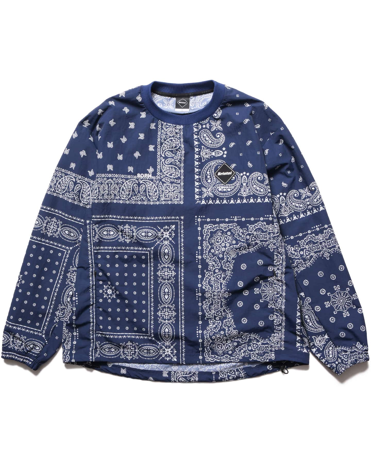 定価約2万円・新品【F.C.R.B./SOPH.】バンダナ柄 半袖ポロシャツ SOPH. | BANDANA NYLON PISTE(M BLACK):