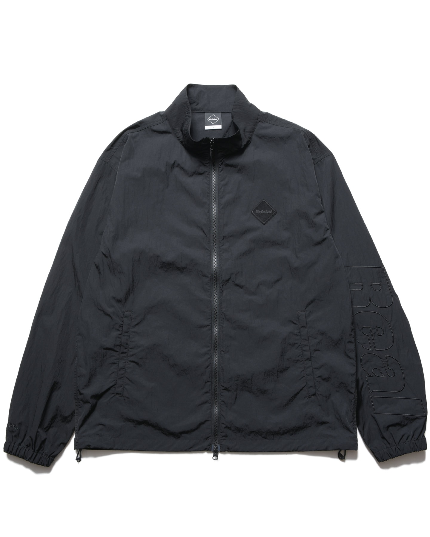 SOPH. | BIG LOGO NYLON STAND COLLAR BLOUSON(M BLACK):