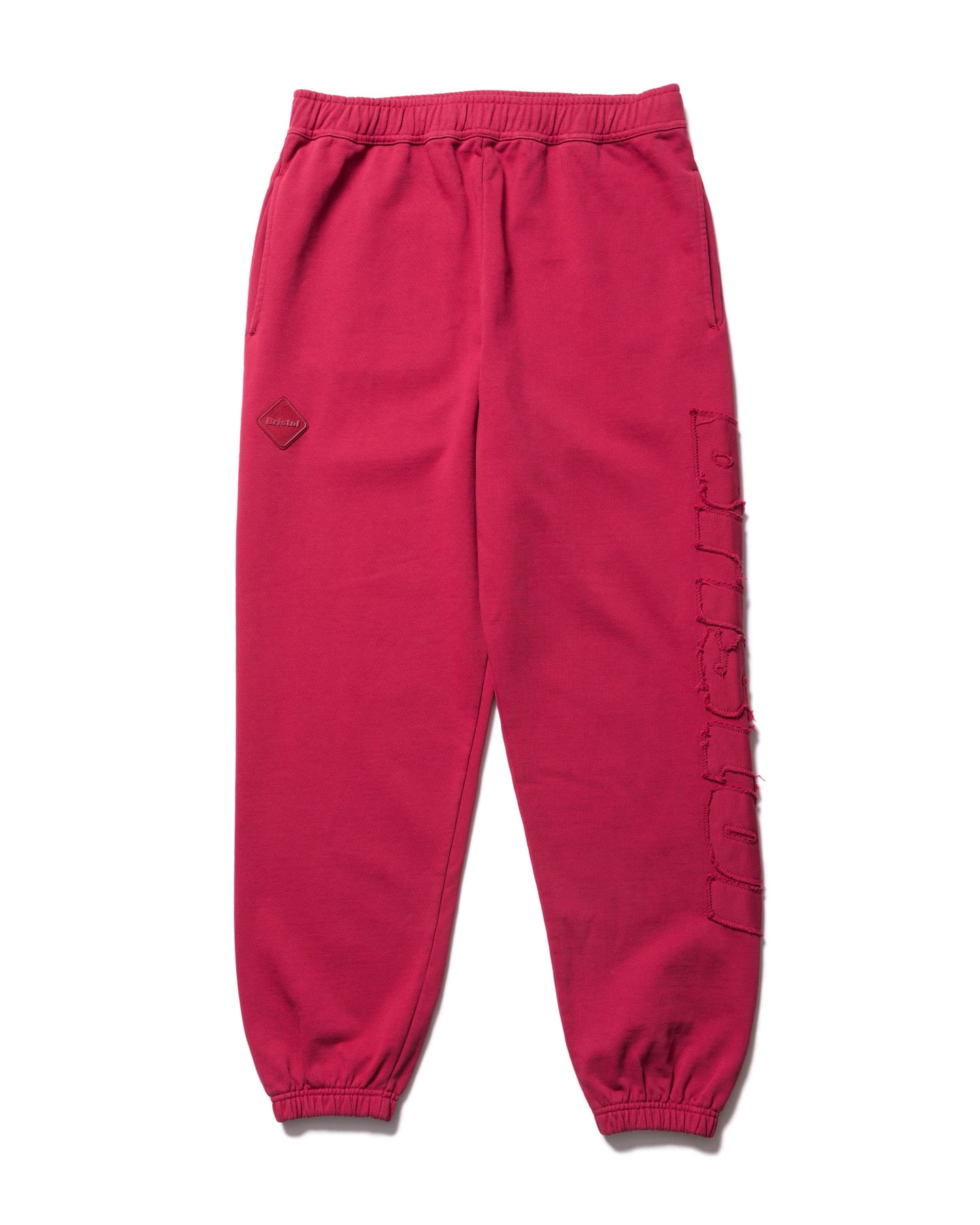 SOPH. | CUT-OFF LOGO SWEAT PANTS(M RED):