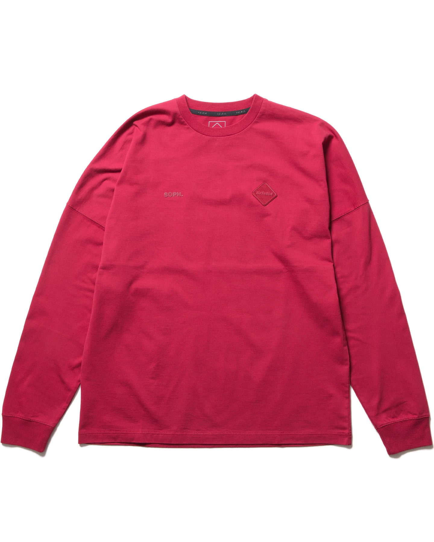 SOPH. | CUT-OFF LOGO L/S TEE(M RED):