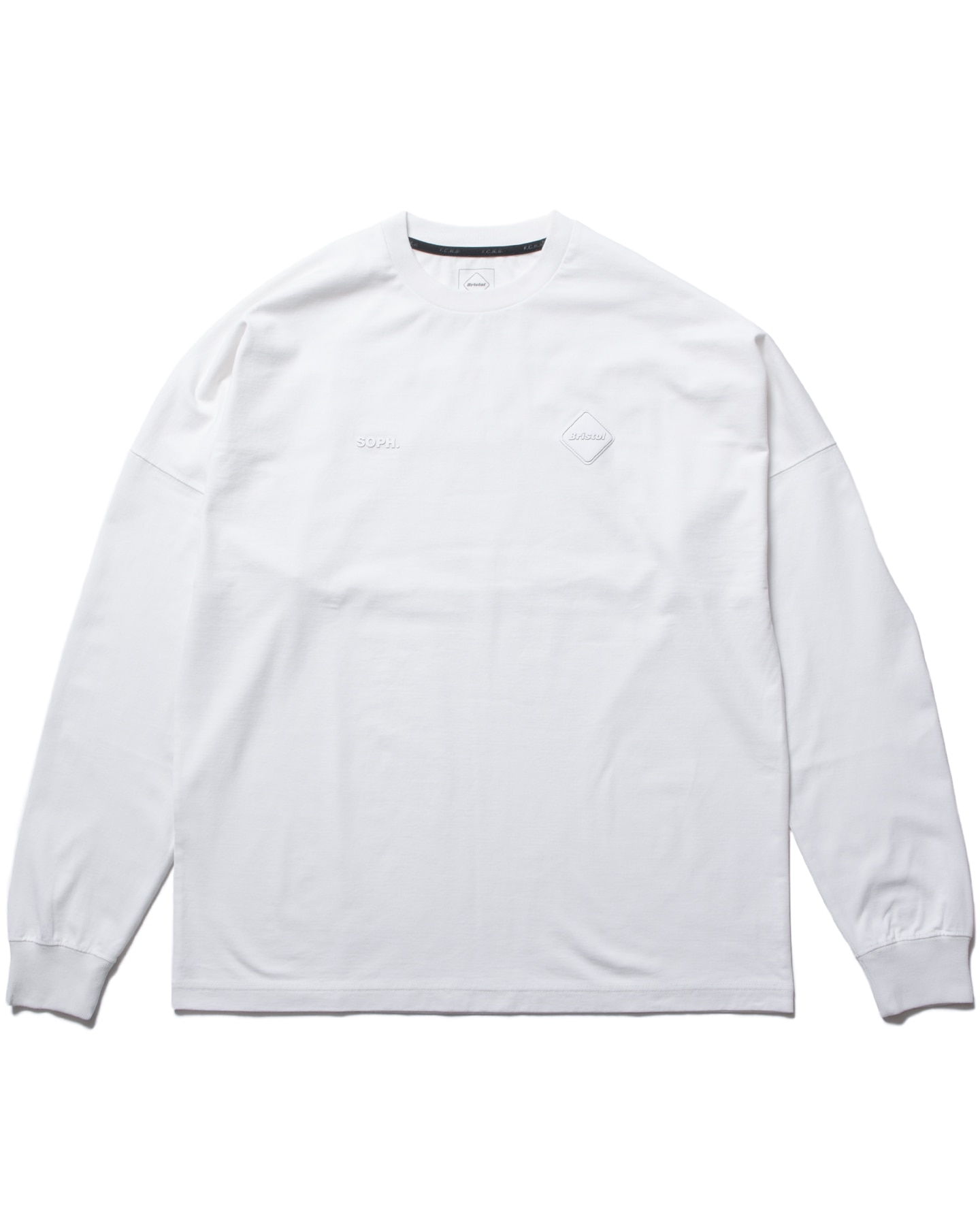 FCRB SOPH CUT-OFF LOGO L/S TEE 長袖 Tシャツ SOPH. | CUT-OFF LOGO L/S TEE(M WHITE):