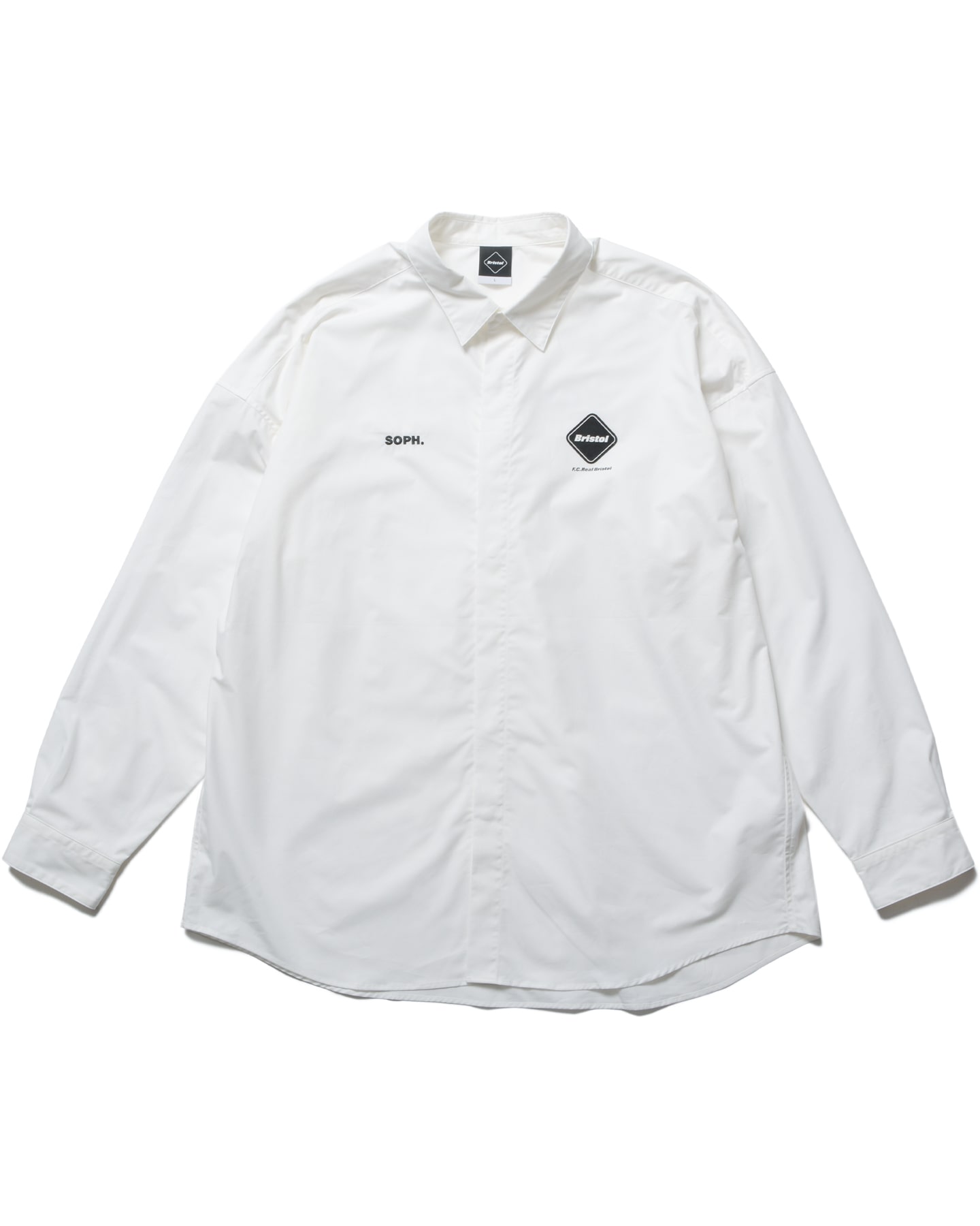 SOPH. | AUTHENTIC FLY FRONT L/S SHIRT(XXL WHITE):