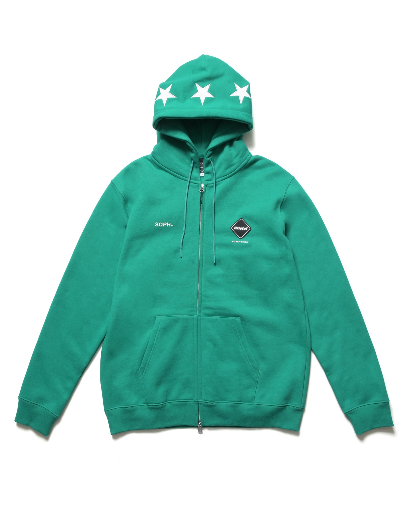 SOPH. | 5-STAR ZIP-UP SWEAT HOODIE(XXL GREEN):