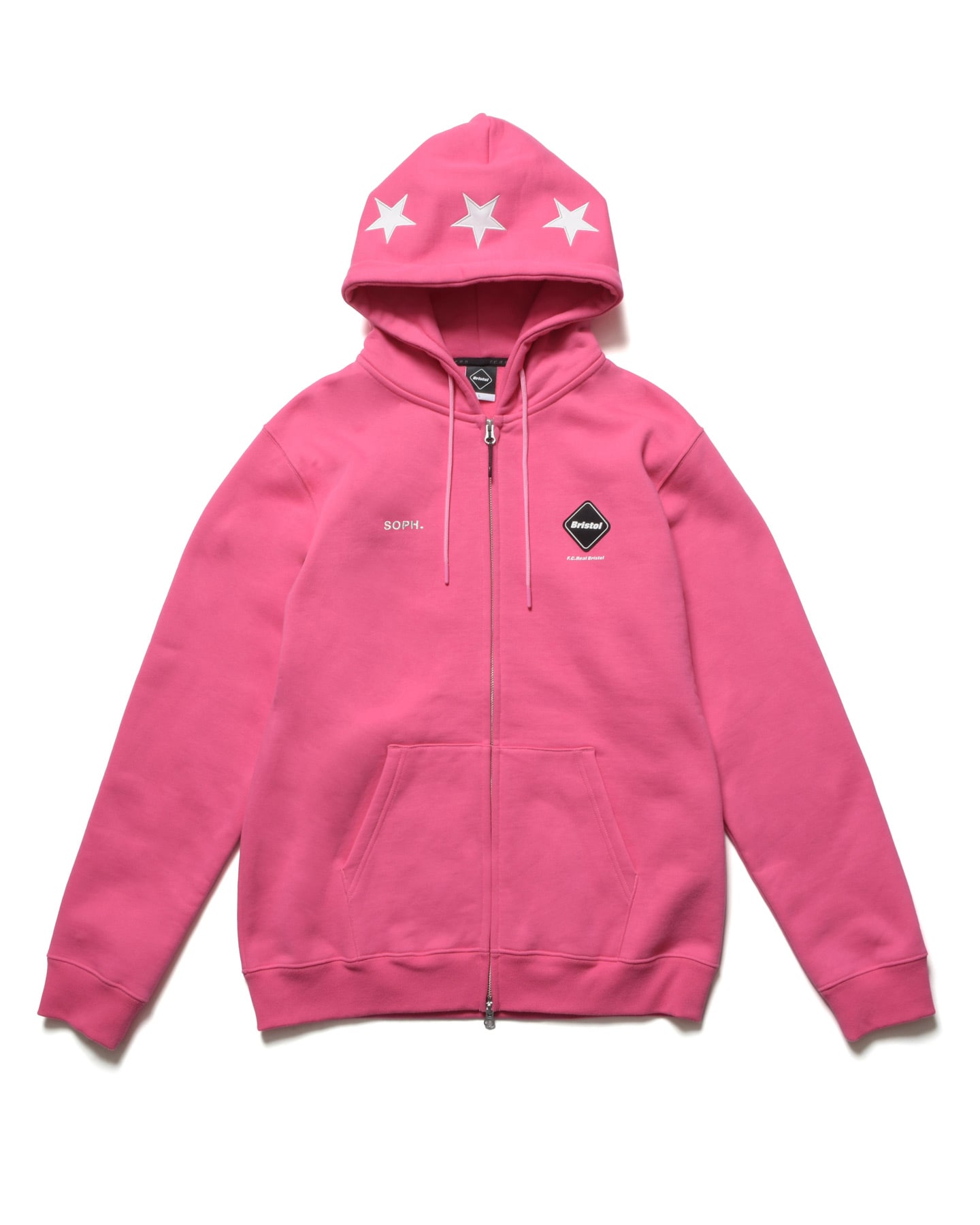 SOPH. | 5-STAR ZIP-UP SWEAT HOODIE(M PINK):