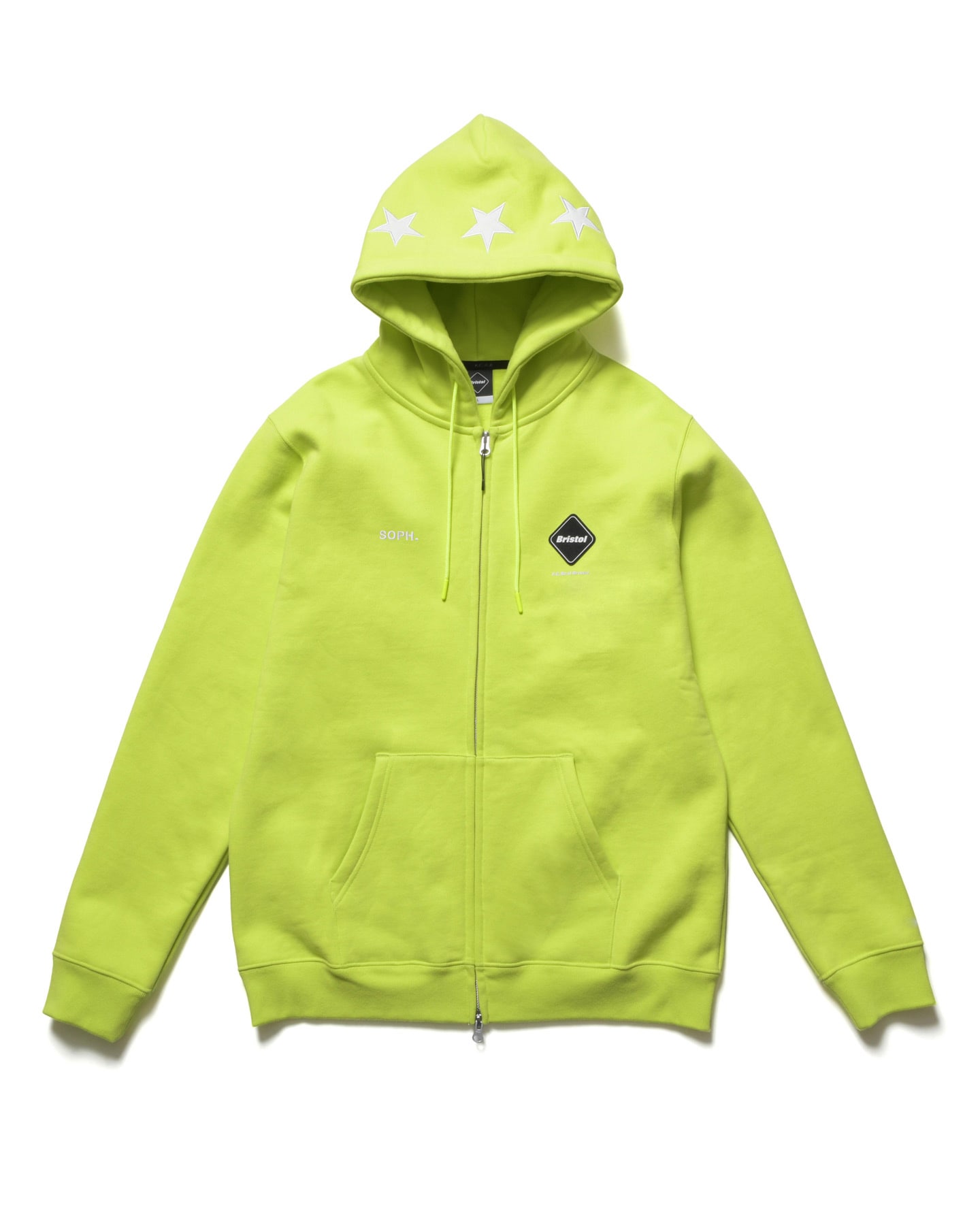SOPH. | 5-STAR ZIP-UP SWEAT HOODIE(M YELLOW):