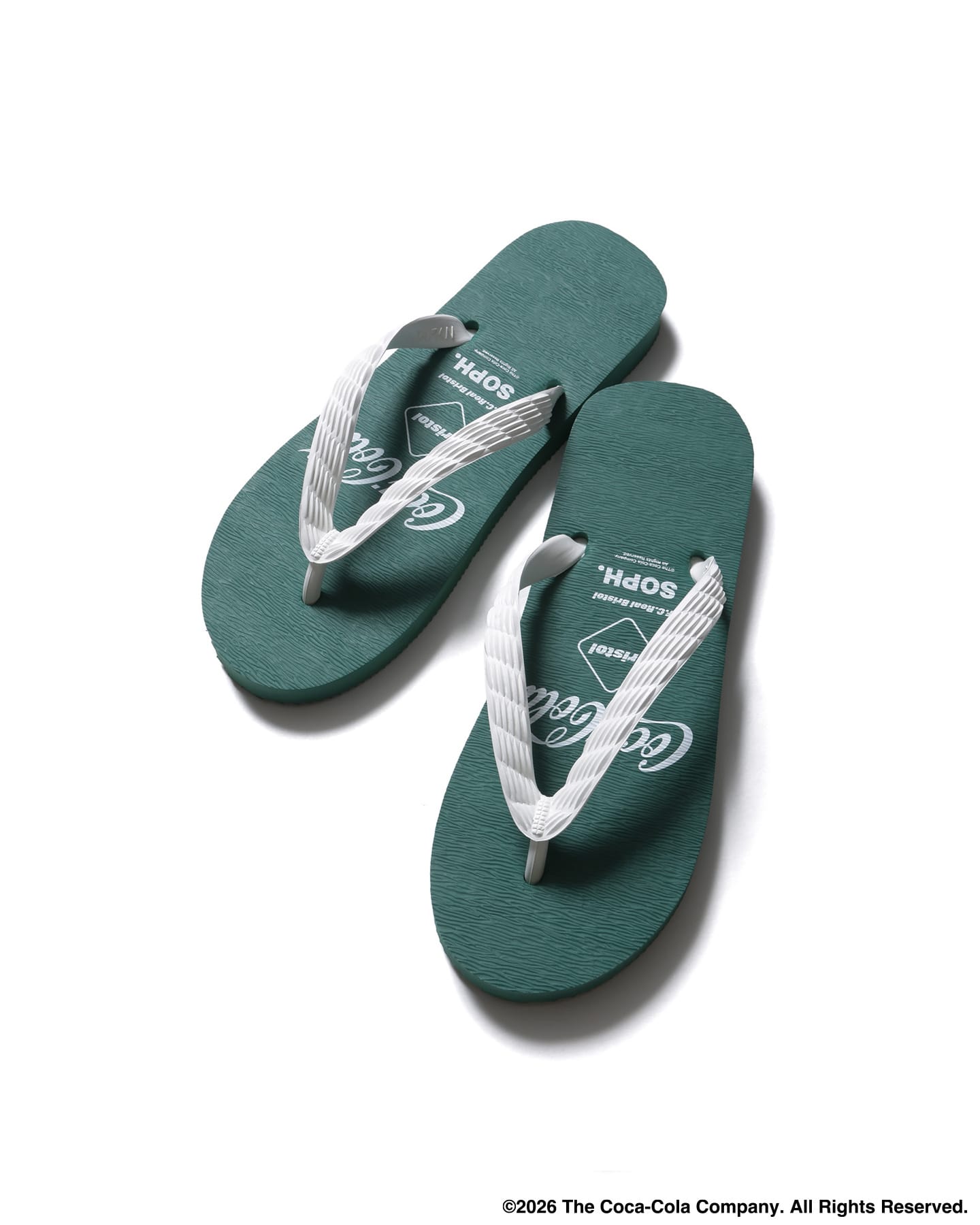 SOPH. | Coca-Cola LISTED LOGOS BEACH SANDALS(27cm GREEN):