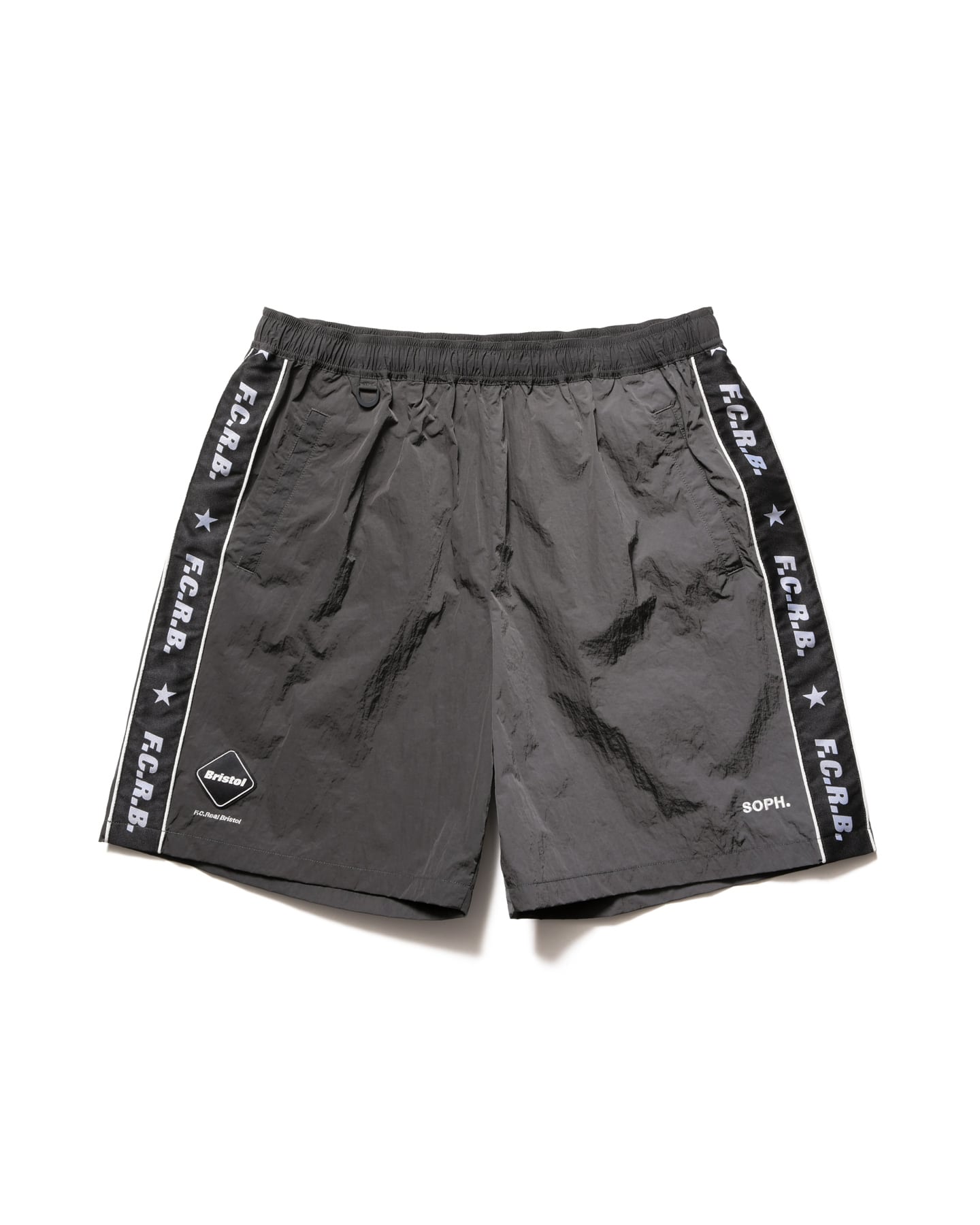 SOPH. | NYLON CHAMBRAY PRACTICE SHORTS(M CHARCOAL GRAY):
