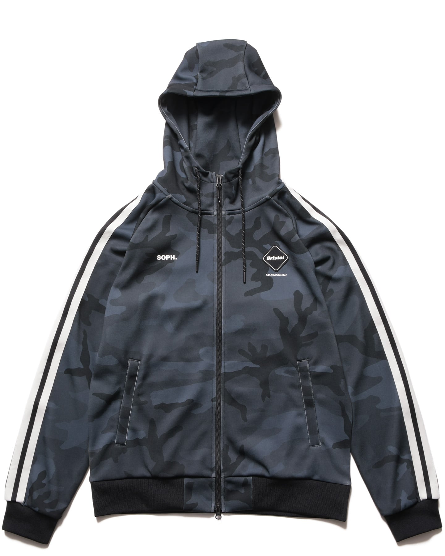 SOPH. | TRAINING TRACK ZIP-UP HOODIE(M CAMOUFLAGE):