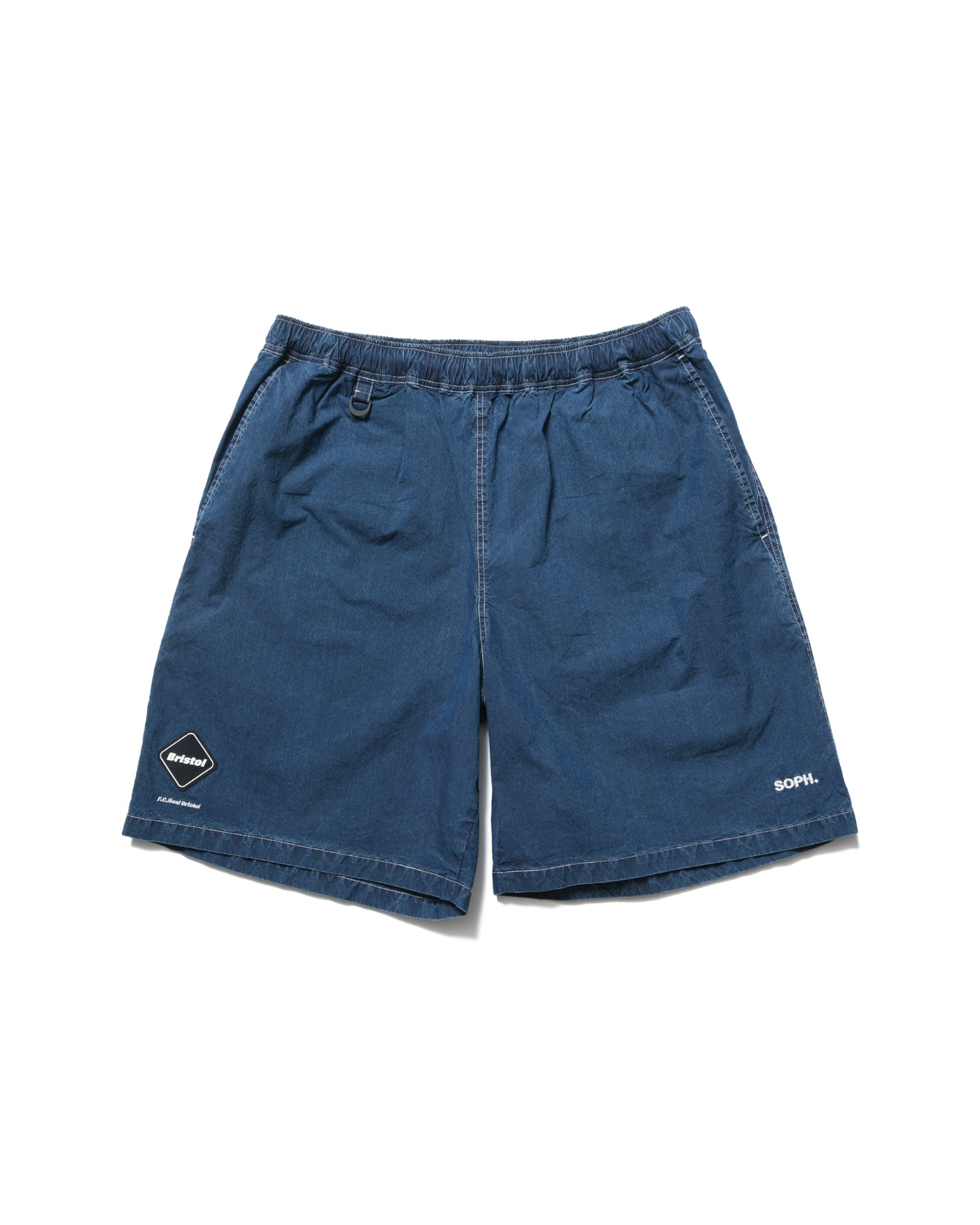 SOPH. | WASHED CRISP DENIM EASY SHORTS(M INDIGO):