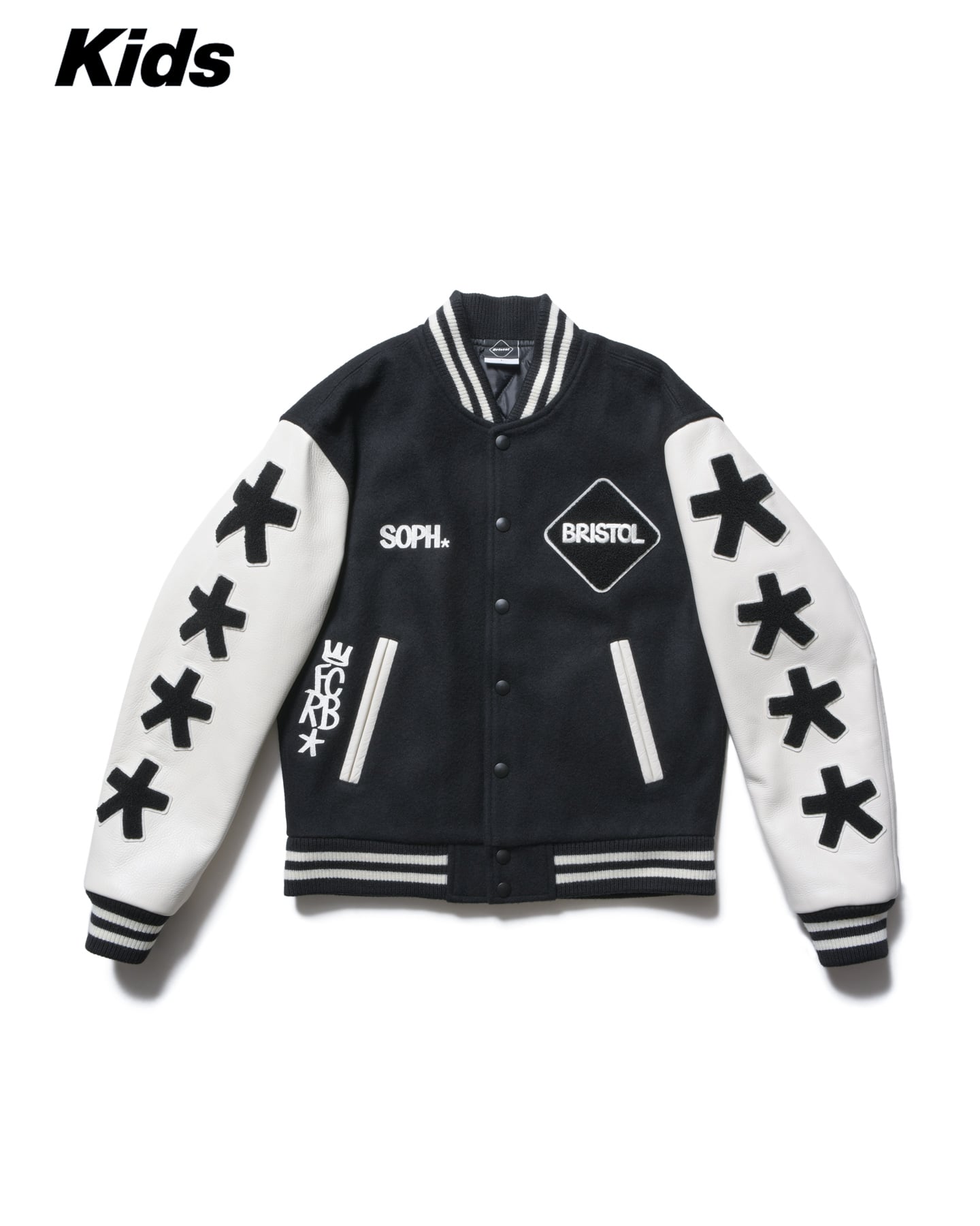 SOPH. | ERIC HAZE: VARSITY JACKET(L(140-150) BLACK):