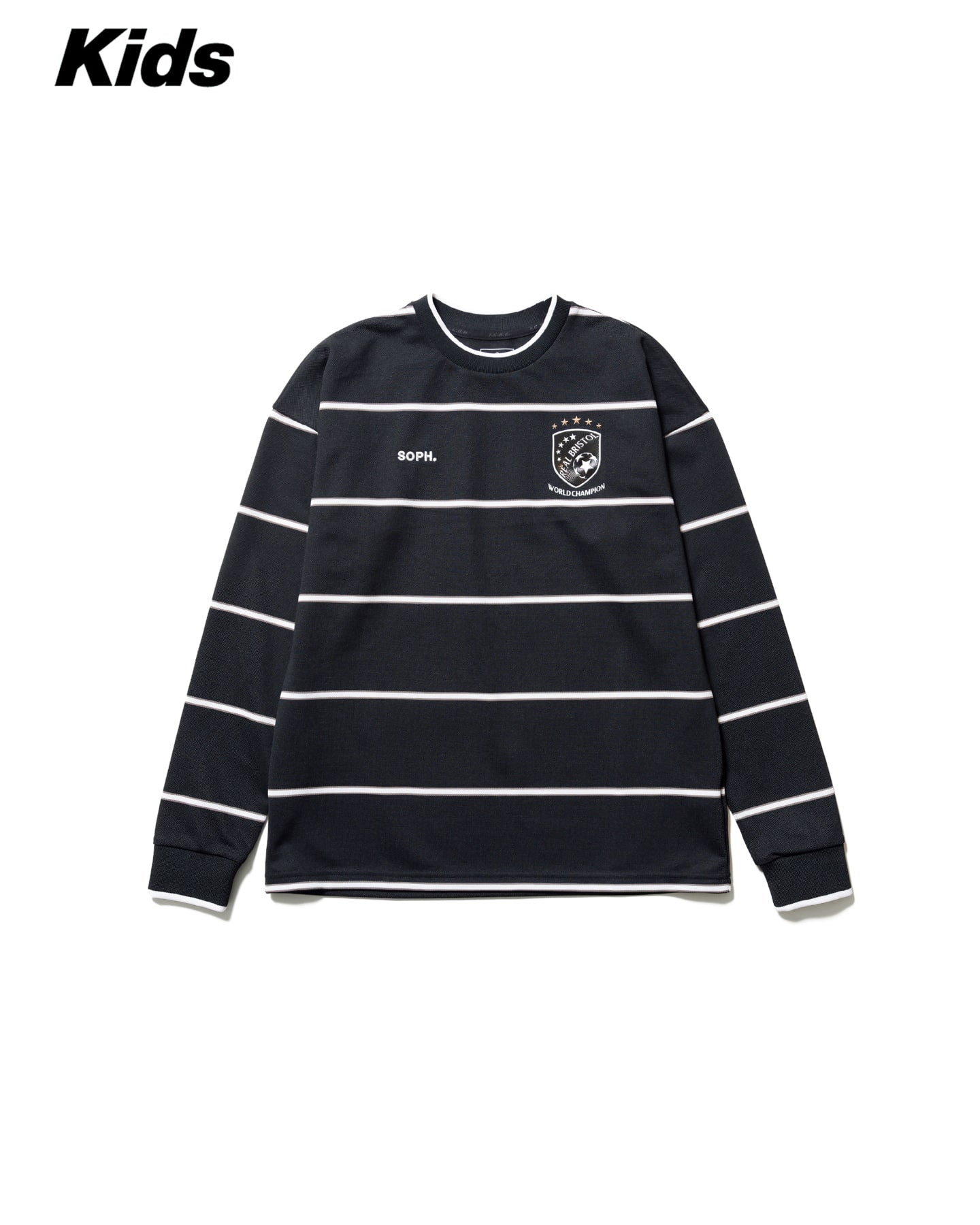 SOPH. | CHAMPIONS BORDER L/S GAME SHIRT(M(120-130) BLACK):