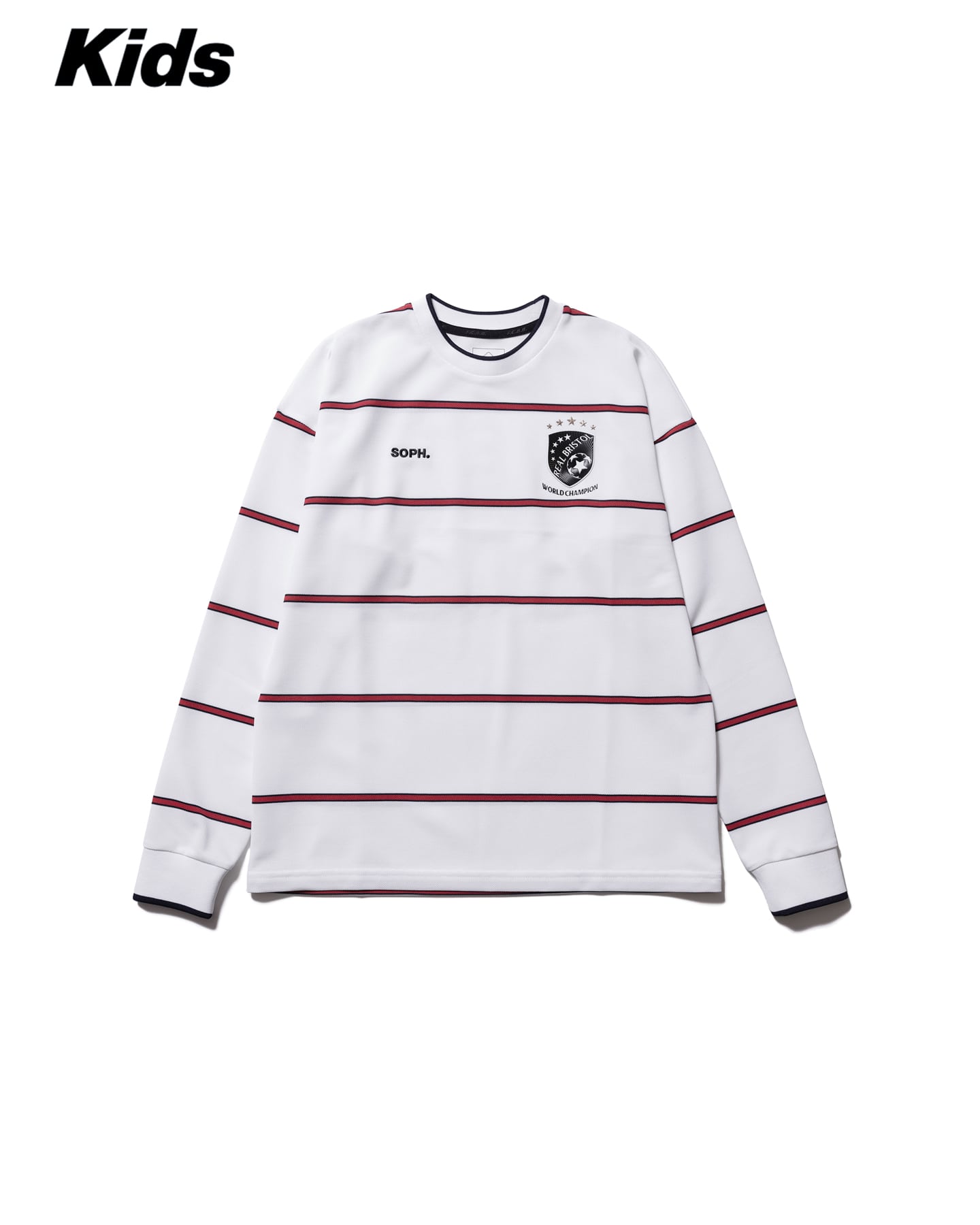 SOPH. | CHAMPIONS BORDER L/S GAME SHIRT(M(120-130) WHITE):