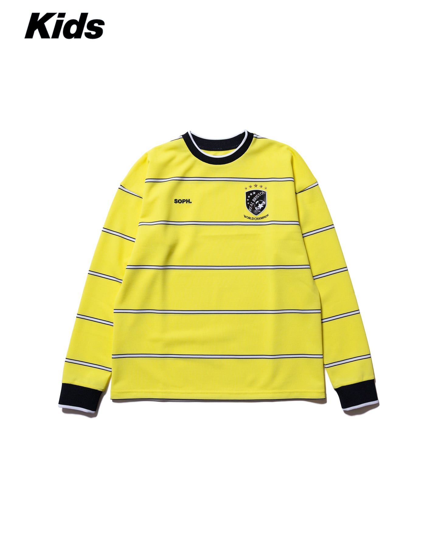 SOPH. | CHAMPIONS BORDER L/S GAME SHIRT(M(120-130) YELLOW):