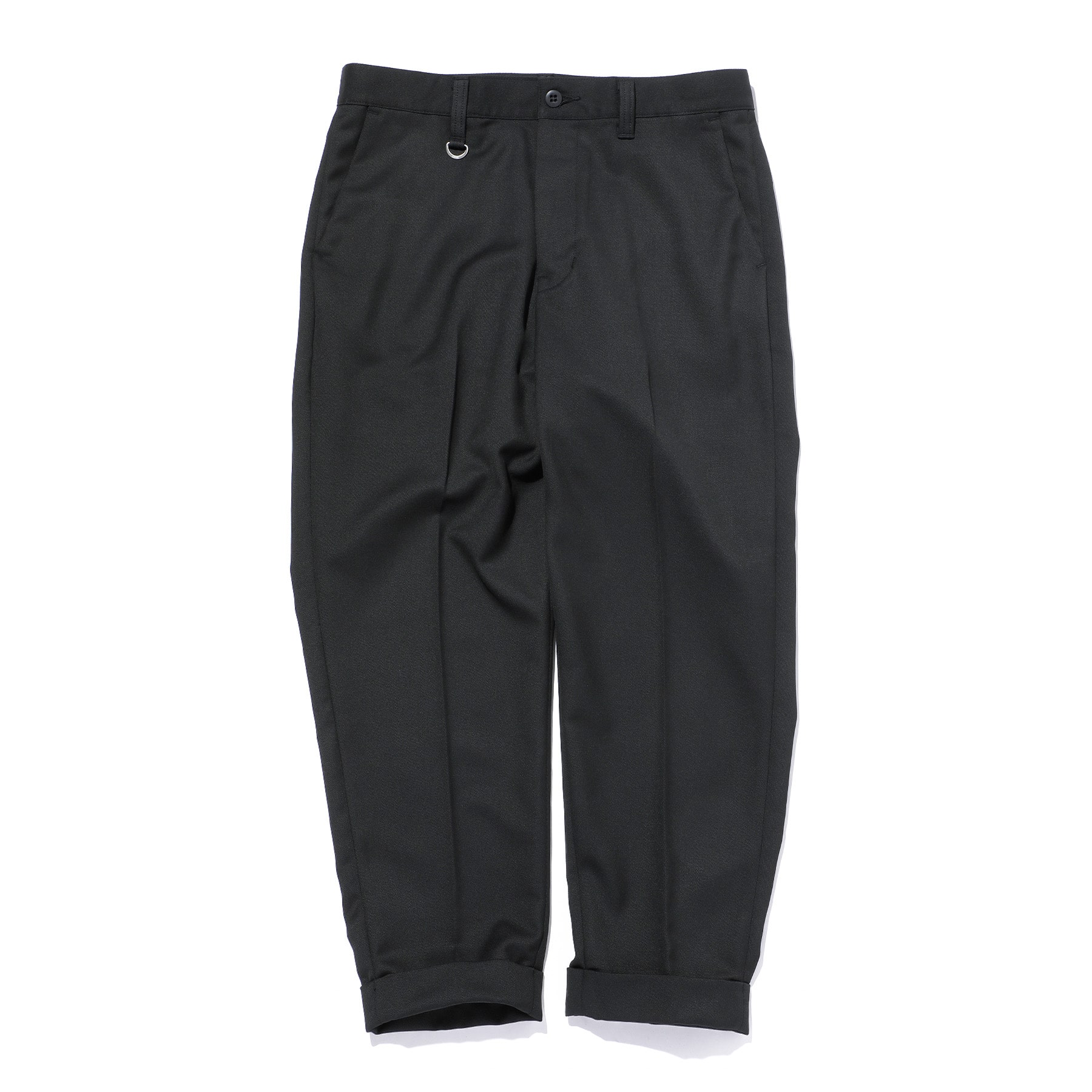 SOPH. TURN UP WIDE TAPERED PANTS(XL BLACK):