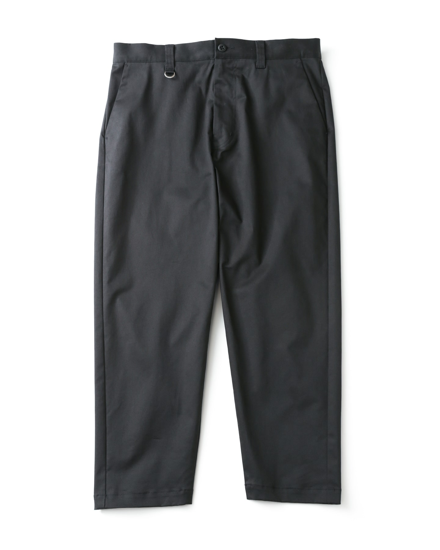 STRETCH CHINO WIDE CROPPED PANTS(M BLACK) - SOPH.