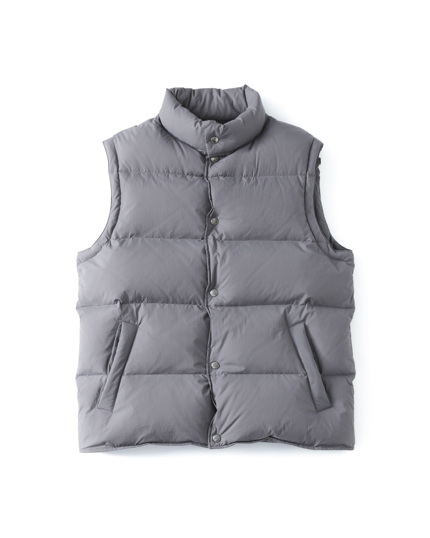 LIGHT WEIGHT STRETCH RIP STOP DOWN VEST(M GRAY) - SOPH.
