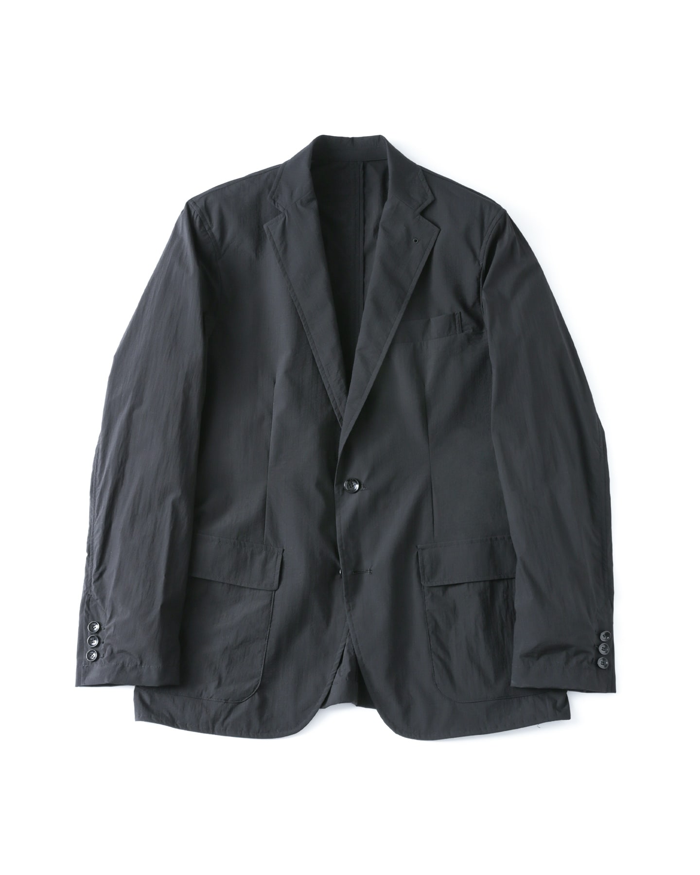 SOPH. | LIGHT WEIGHT STRETCH RIP STOP PACKABLE 2B JACKET(M BLACK):