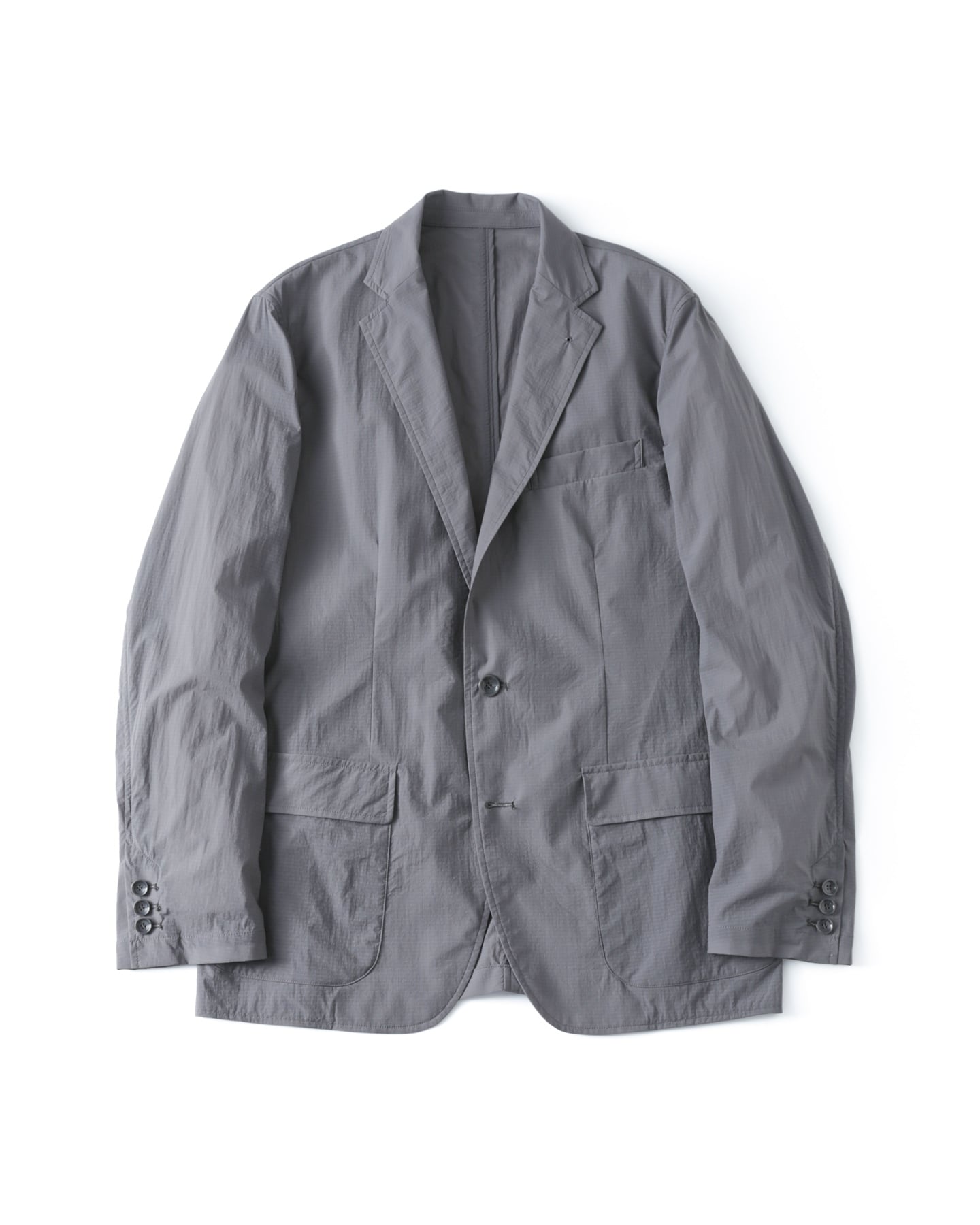 SOPH. | LIGHT WEIGHT STRETCH RIP STOP PACKABLE 2B JACKET(XL GRAY):