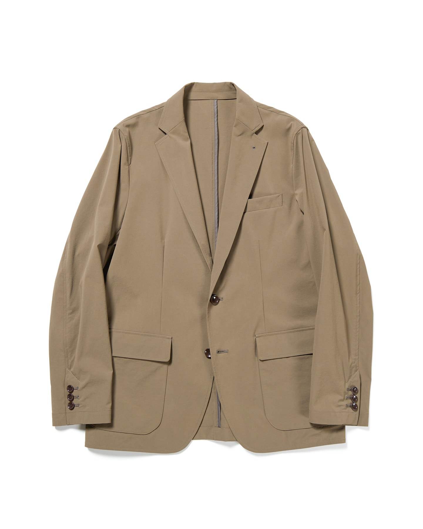 SOPH. | 2WAY STRETCH PACKABLE 2BUTTON JACKET(S LIGHT BROWN):