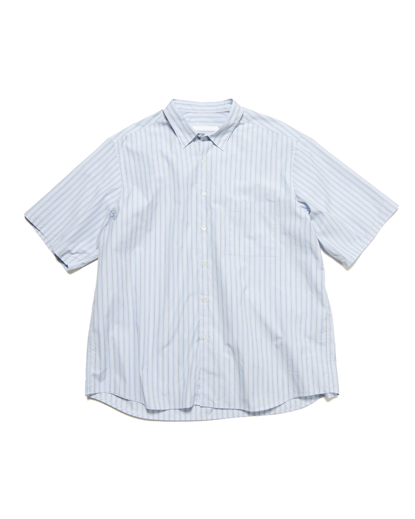 SOPH. | STRIPE RELAX FIT S/S SHIRT(M BLUE STRIPE):