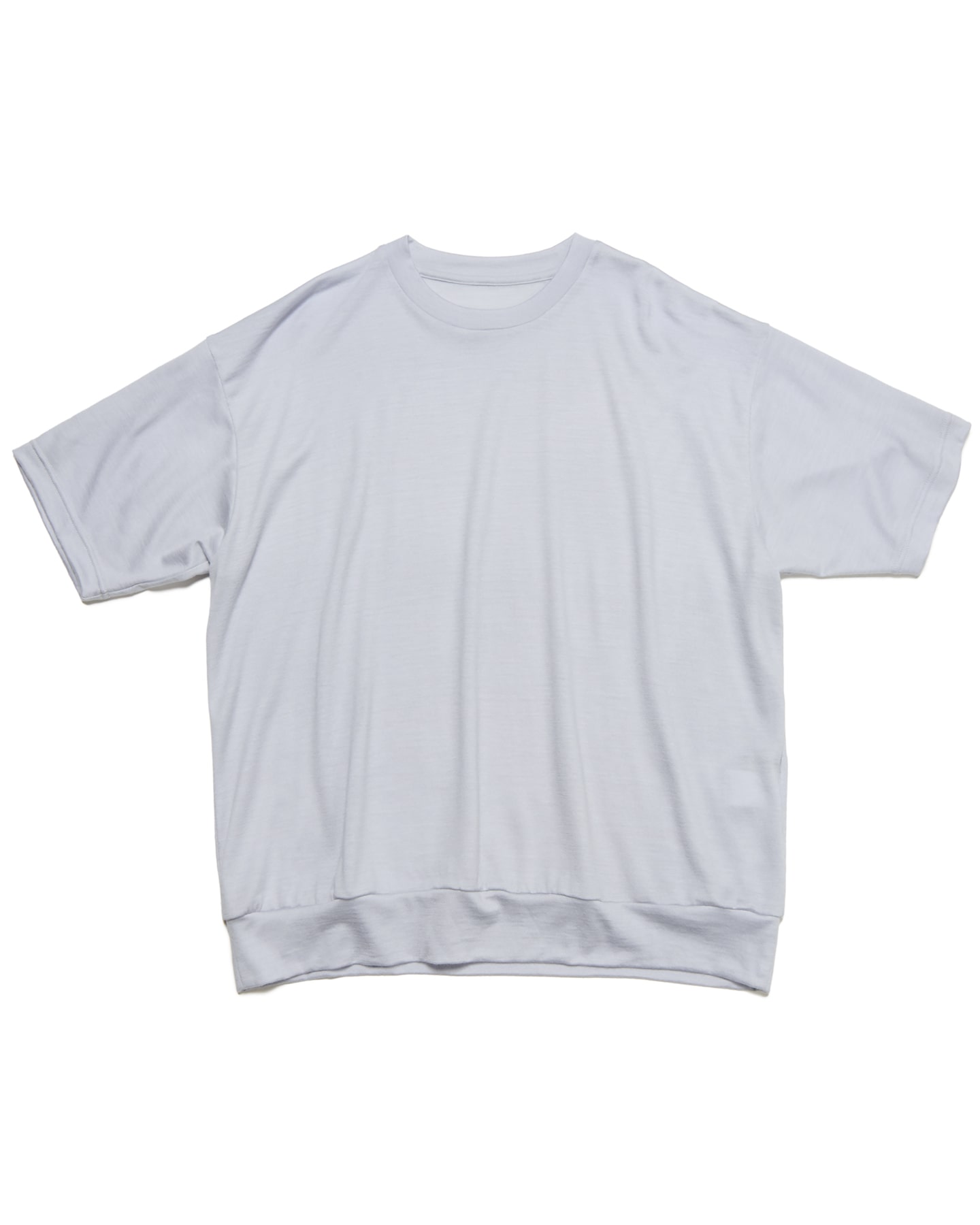SOPH. | WASHABLE WOOL S/S TOP(M GRAY):