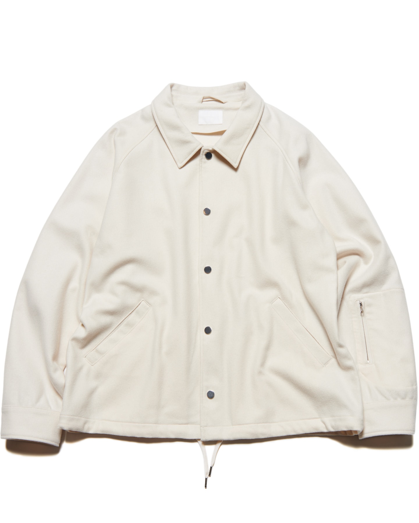 SOPHNET ソフネット ジャケット オフホワイト 白 サイズ:4 | 25AW メルトンウール コーチジャケット (LIGHT MELTON WOOL COACH JACKET) | アウター ブルゾン 上着【メンズ】【K4612】 SOPH. | LIGHT MELTON WOOL COACH JACKET(2 (M) OFF WHITE):