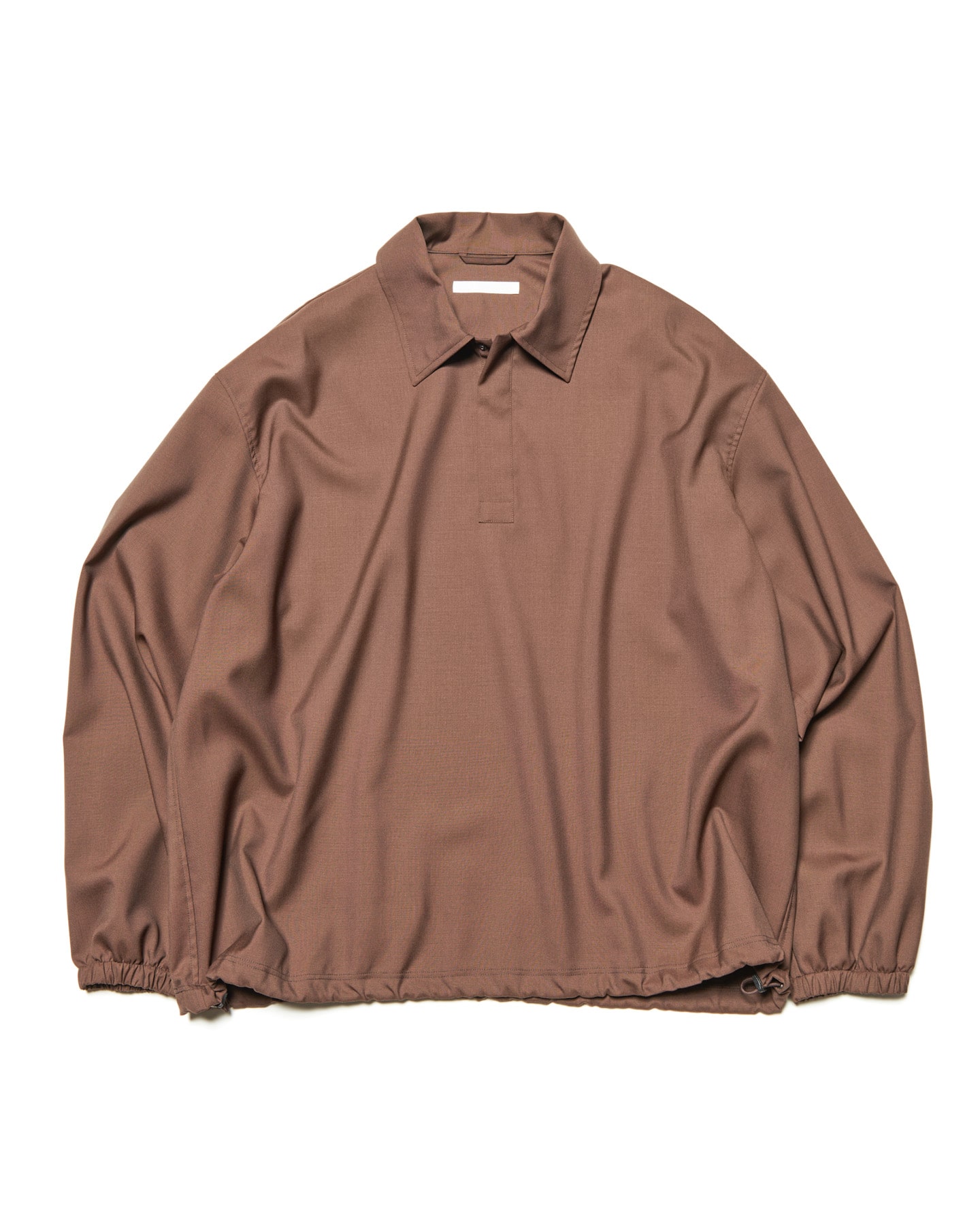 SOPH. | WASHABLE SUMMER WOOL POLO SHIRT(2 (M) BROWN):