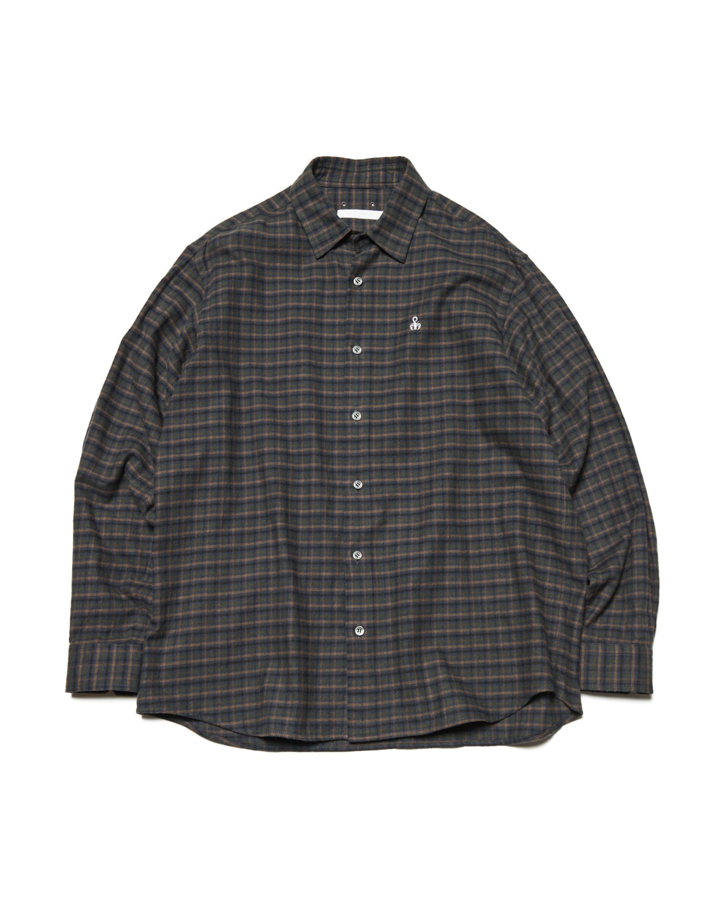 SOPH. | COTTON FLANNEL RELAX-FIT SHIRT(2 (M) KHAKI):