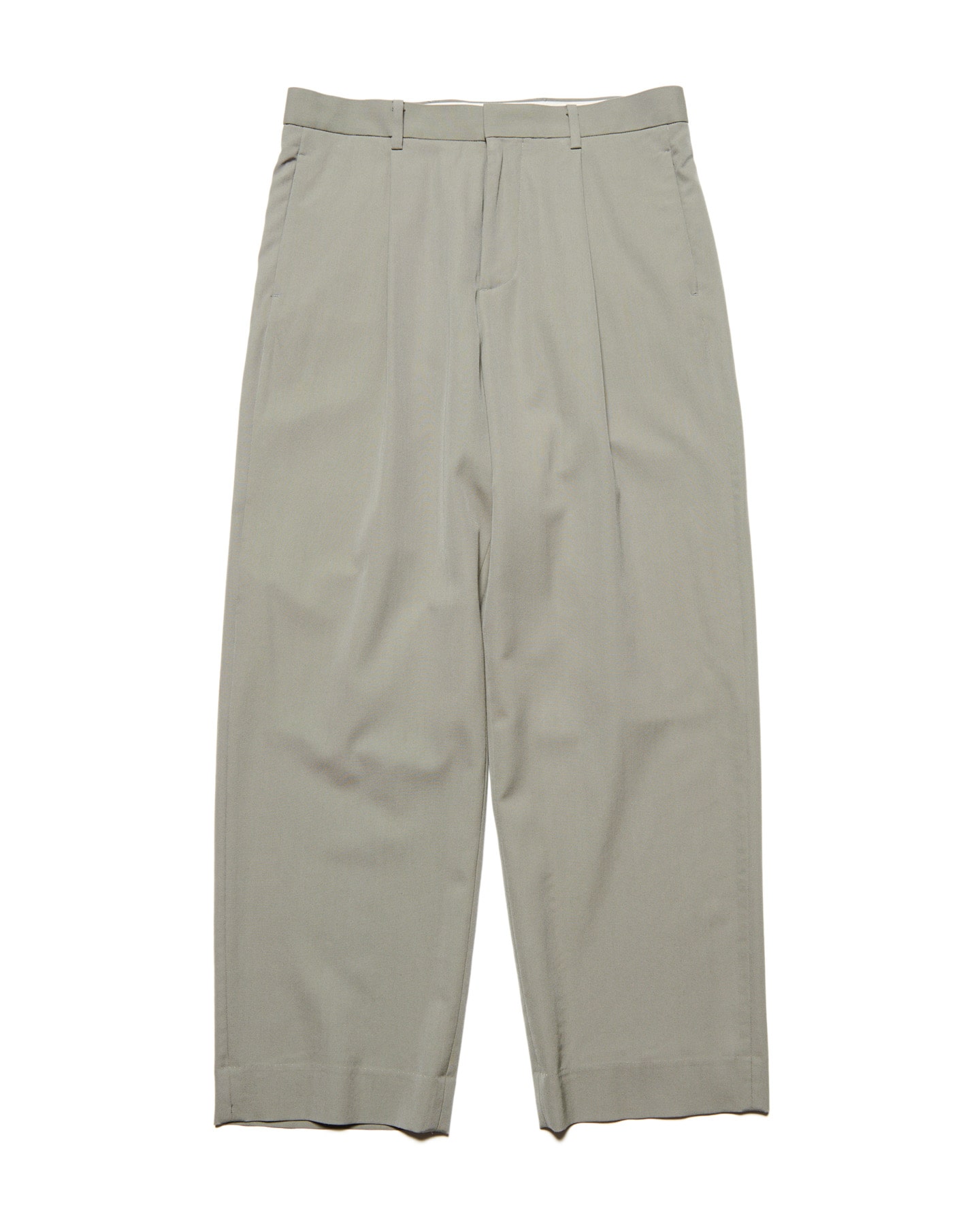 SOPH. | WASHER WOOL RELAX-FIT TUCK SLACKS(2 (M) KHAKI):