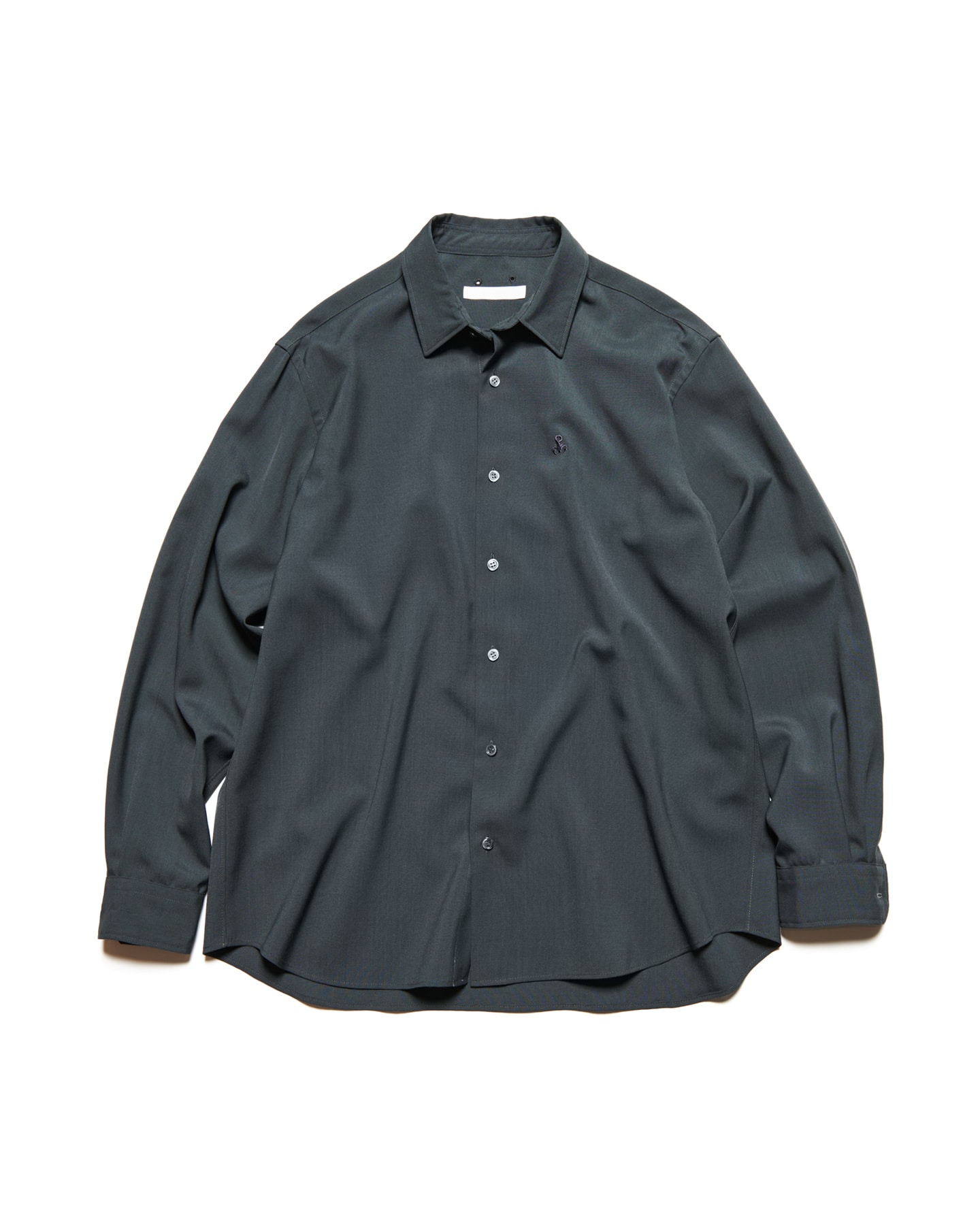 SOPH. | HIGH-TWIST POPLIN RELAX-FIT SHIRT(2 (M) CHARCOAL GRAY):