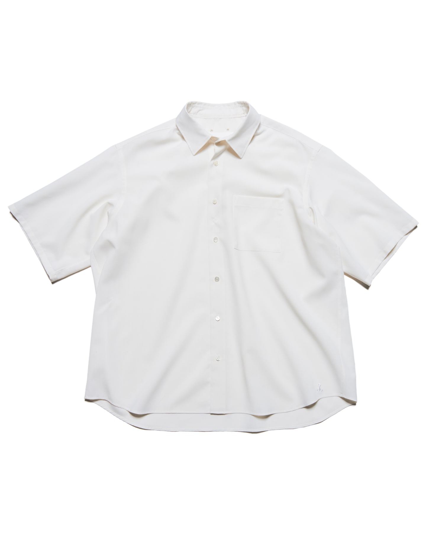 SOPH. | HIGH-TWIST POPLIN RELAX-FIT S/S SHIRT(2 (M) WHITE):