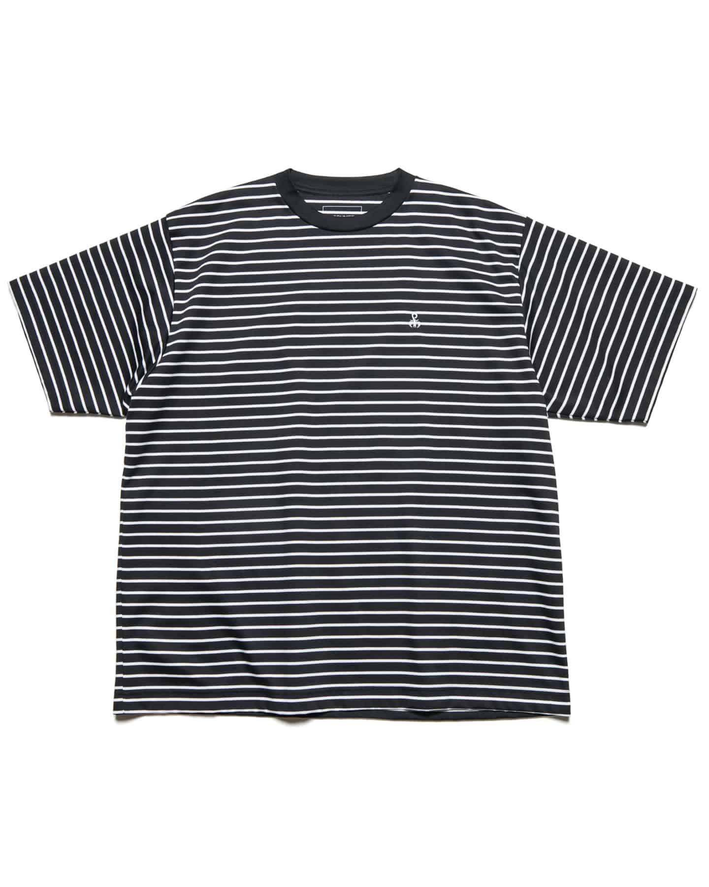 AOOS DOUBLE POCKET SUPIMA S/S TEE-BLACK