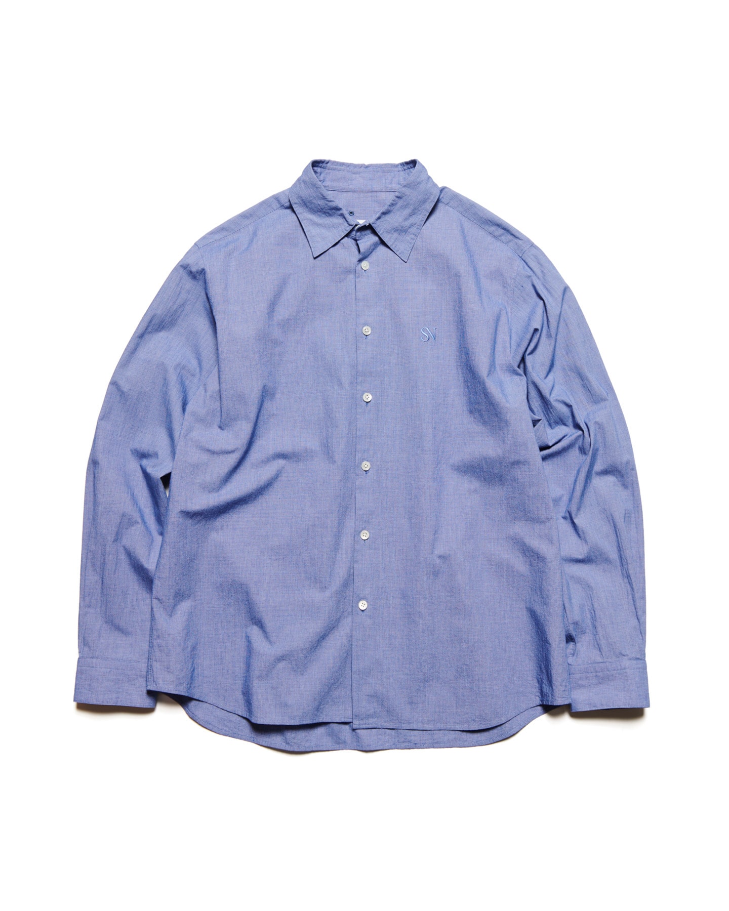 SOPH. | VOILE WASHER REGULAR-FIT SHIRT(2 (M) NAVY):