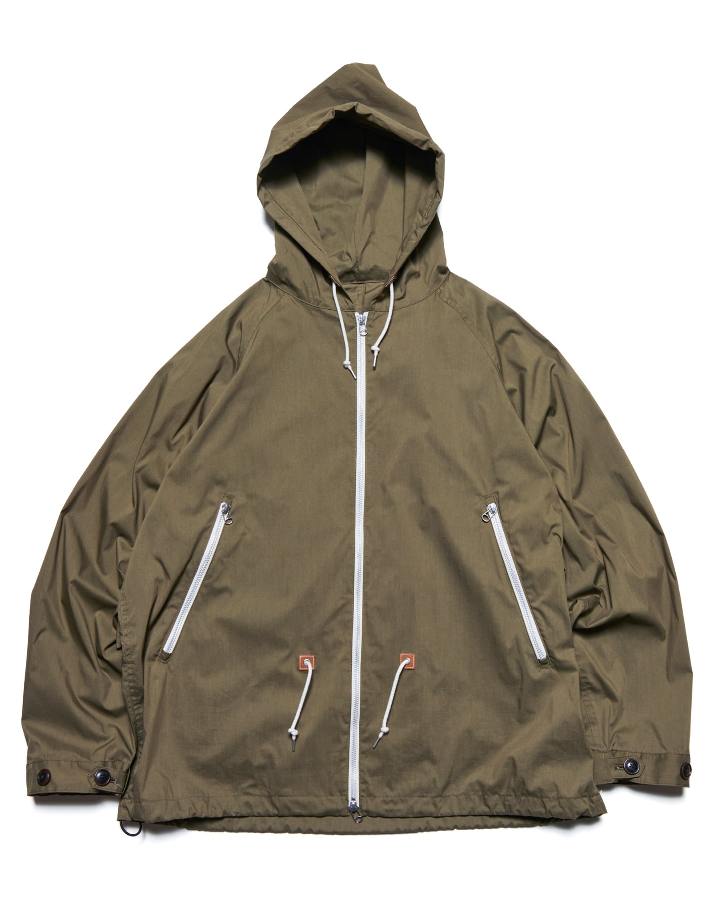 SOPH. | LIGHT POPLIN ZIP-UP HOODIE(2 (M) KHAKI):