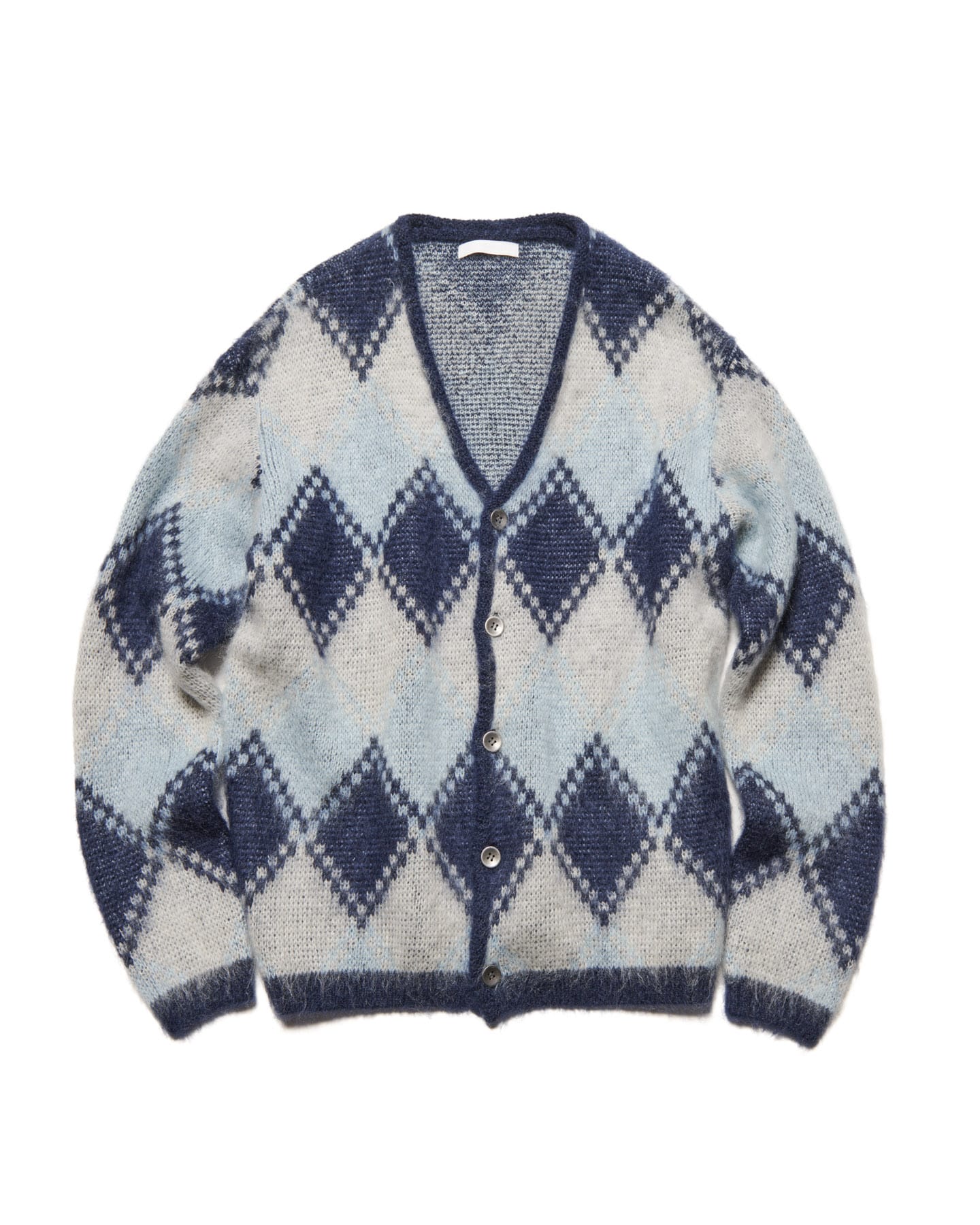 SOPH. | MOHAIR ARGYLE CARDIGAN(2 (M) BLUE):