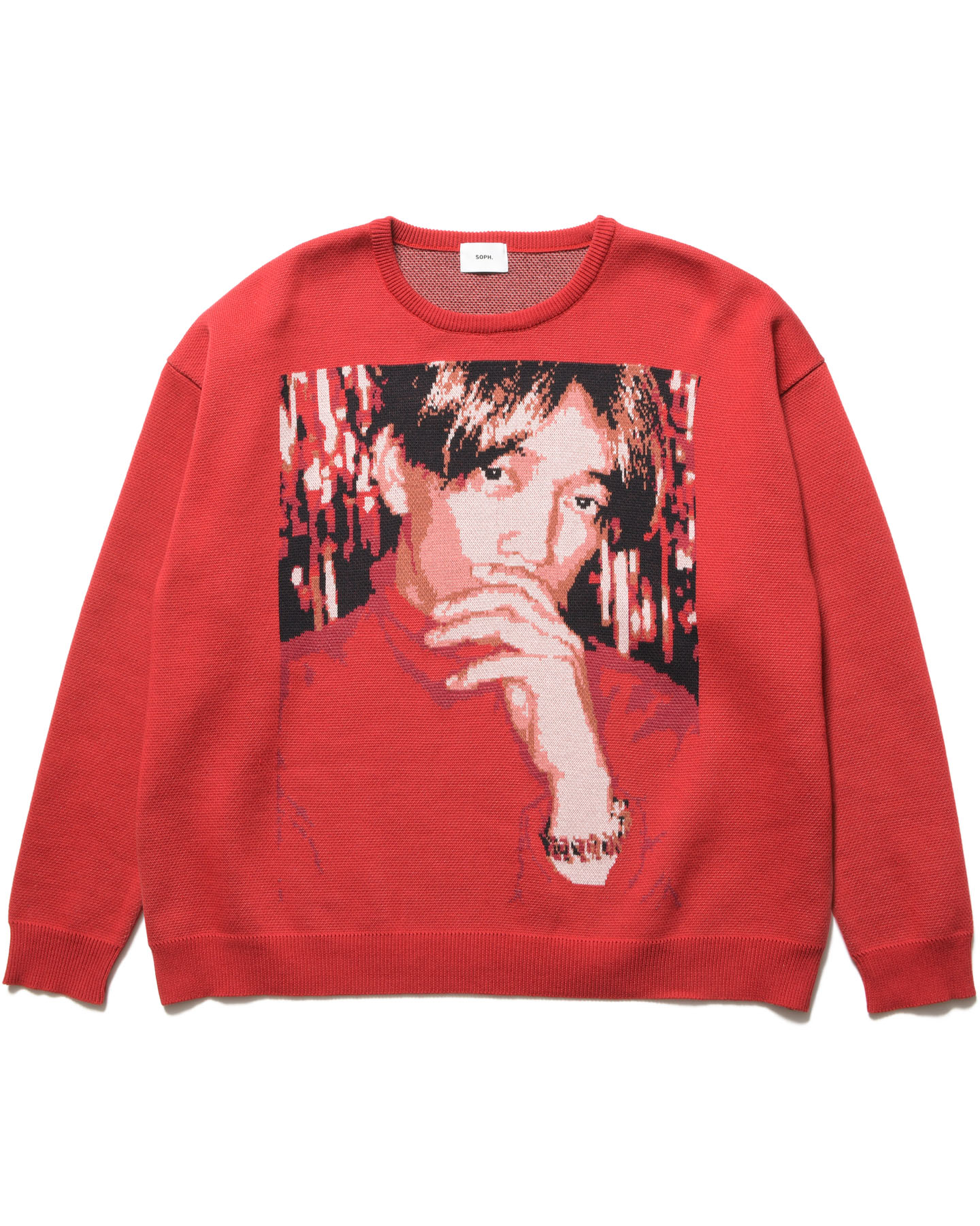 SOPH. | KAZUNALI TAJIMA: JACQUARD KNIT(2 (M) RED):