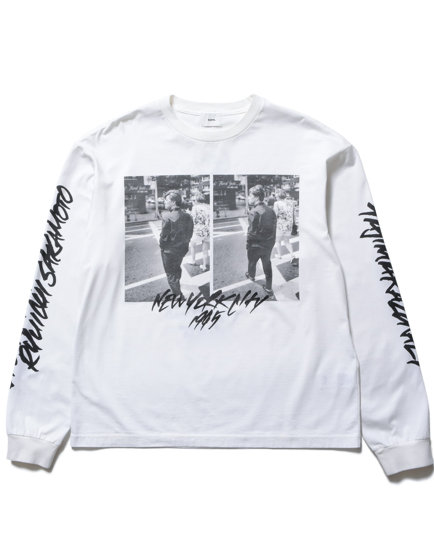 SOPH. | KAZUNALI TAJIMA: L/S TEE (CROSSING)(2 (M) WHITE):