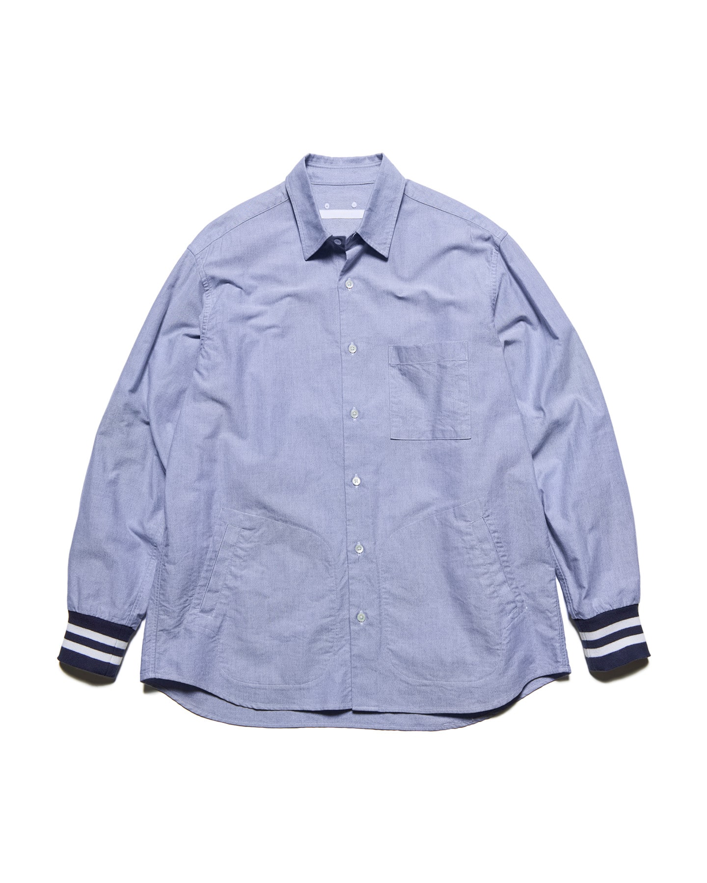 SOPH. | RIBBED REGULAR COLLAR SHIRT(2 (M) NAVY):