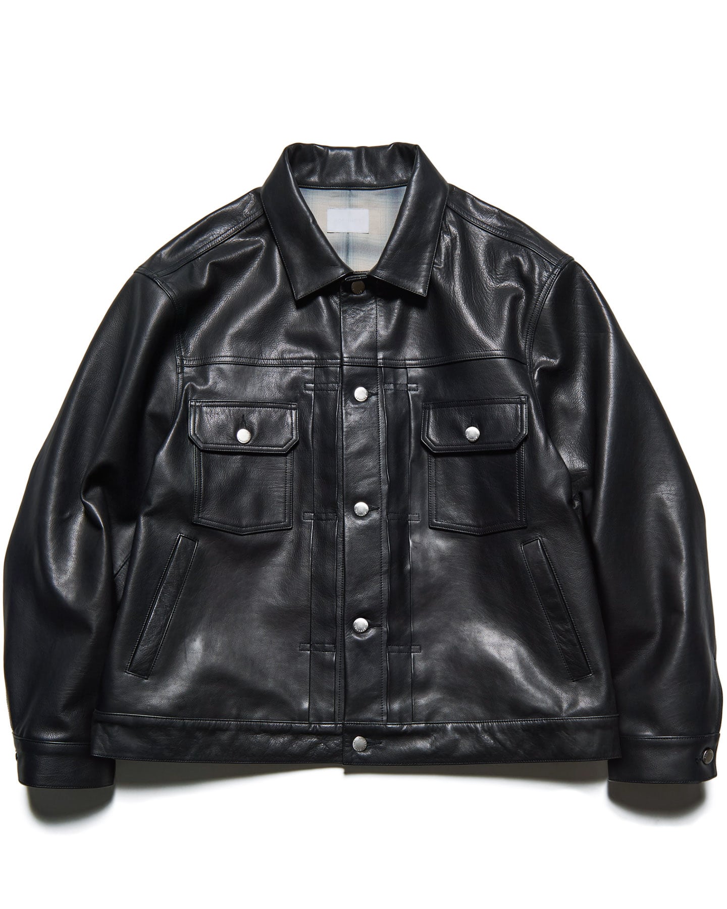 SOPH. | LEATHER TRUCKER JACKET(2 (M) BLACK):