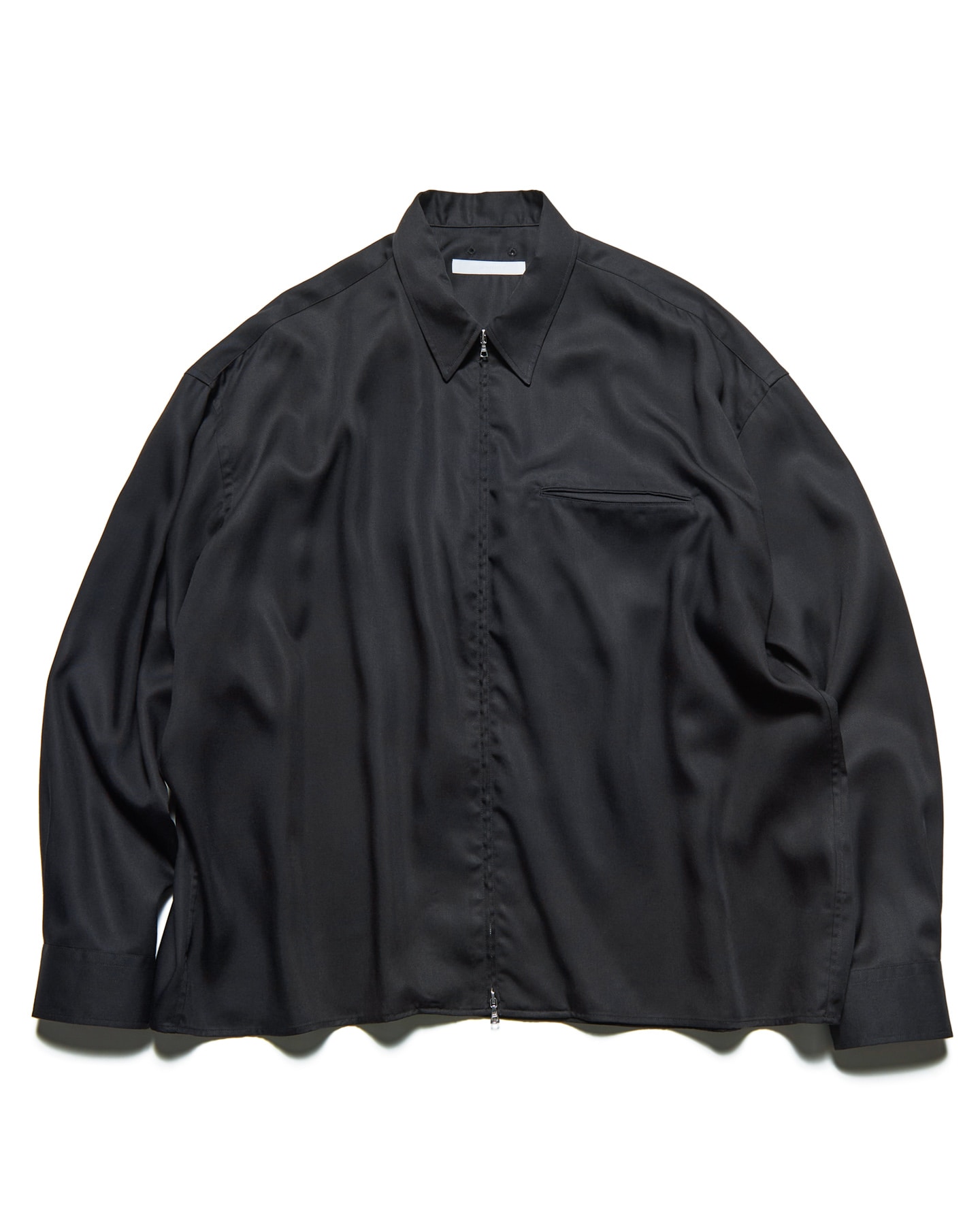 SOPH. | DRAPE ZIP-UP SHIRT(2 (M) BLACK):