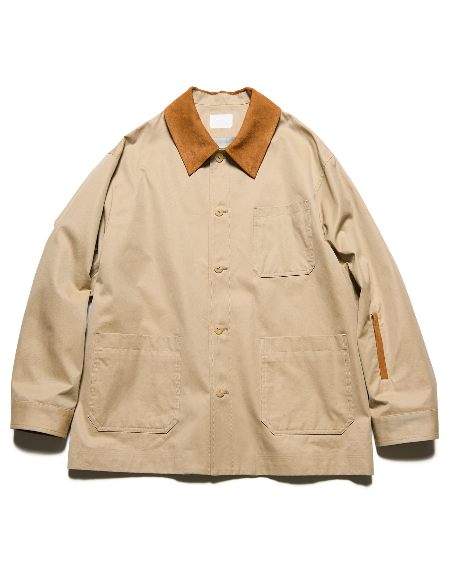 GRAMICCI ベージュ カバーオール　S SOPH. | LEATHER COLLAR COVERALL(2 (M) BEIGE):